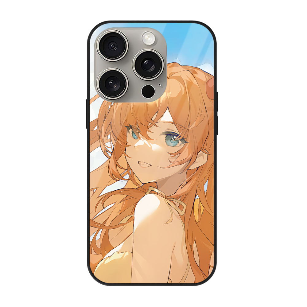 （画像用） EVA 新世紀エヴァンゲリオン 【iPhone15Pro対応】スマホケース 耐衝撃＆黄変防止 背面ガラス