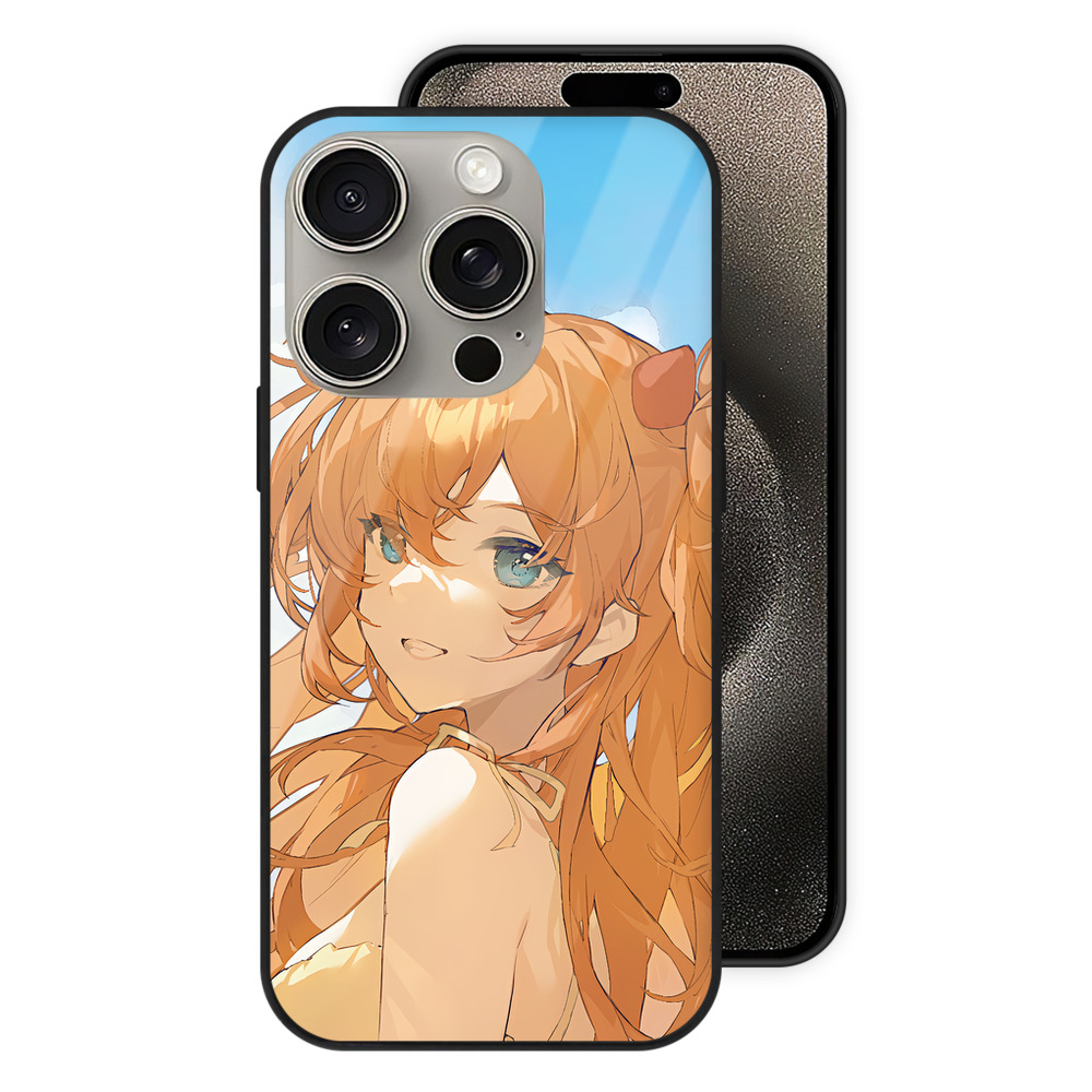 （画像用） EVA 新世紀エヴァンゲリオン 【iPhone15Pro対応】スマホケース 耐衝撃＆黄変防止 背面ガラス