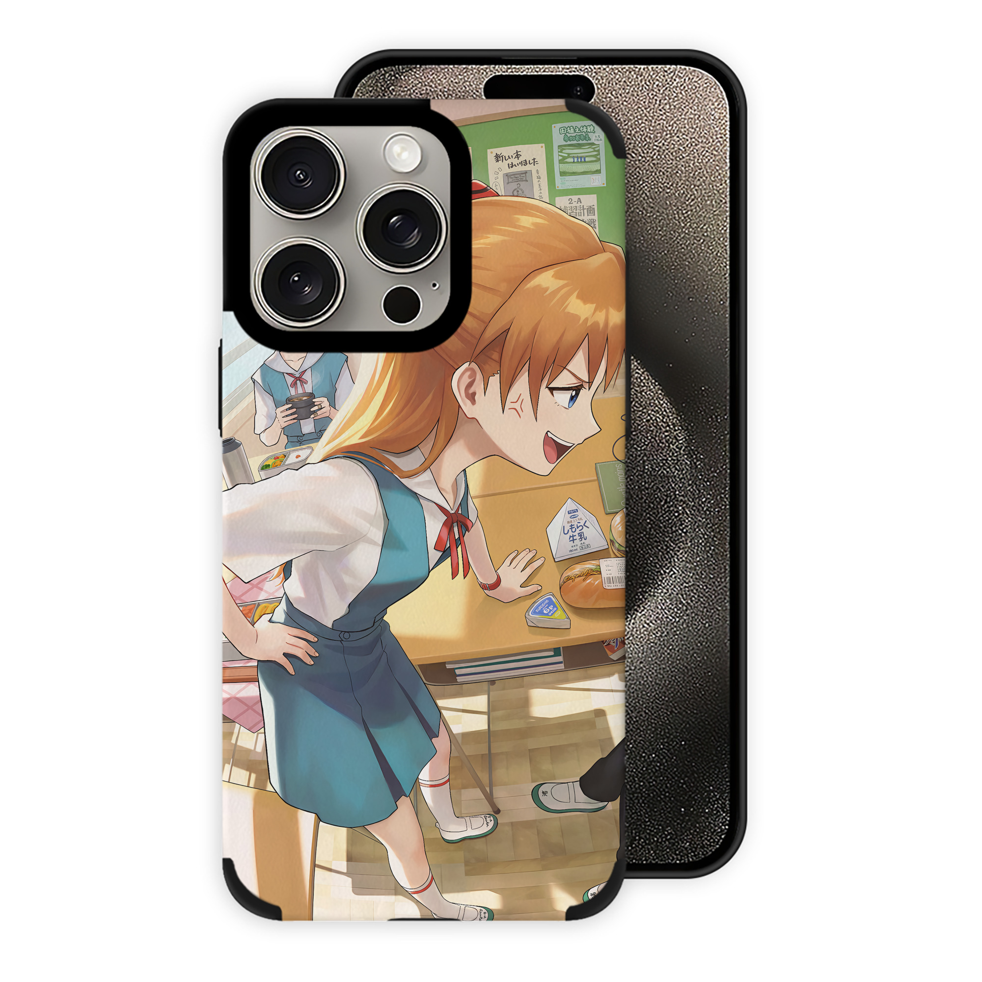 （画像用） EVA 新世紀エヴァンゲリオン 【iPhone15ProMax対応】 PUレザー スマホケース 耐衝撃＆黄変防止