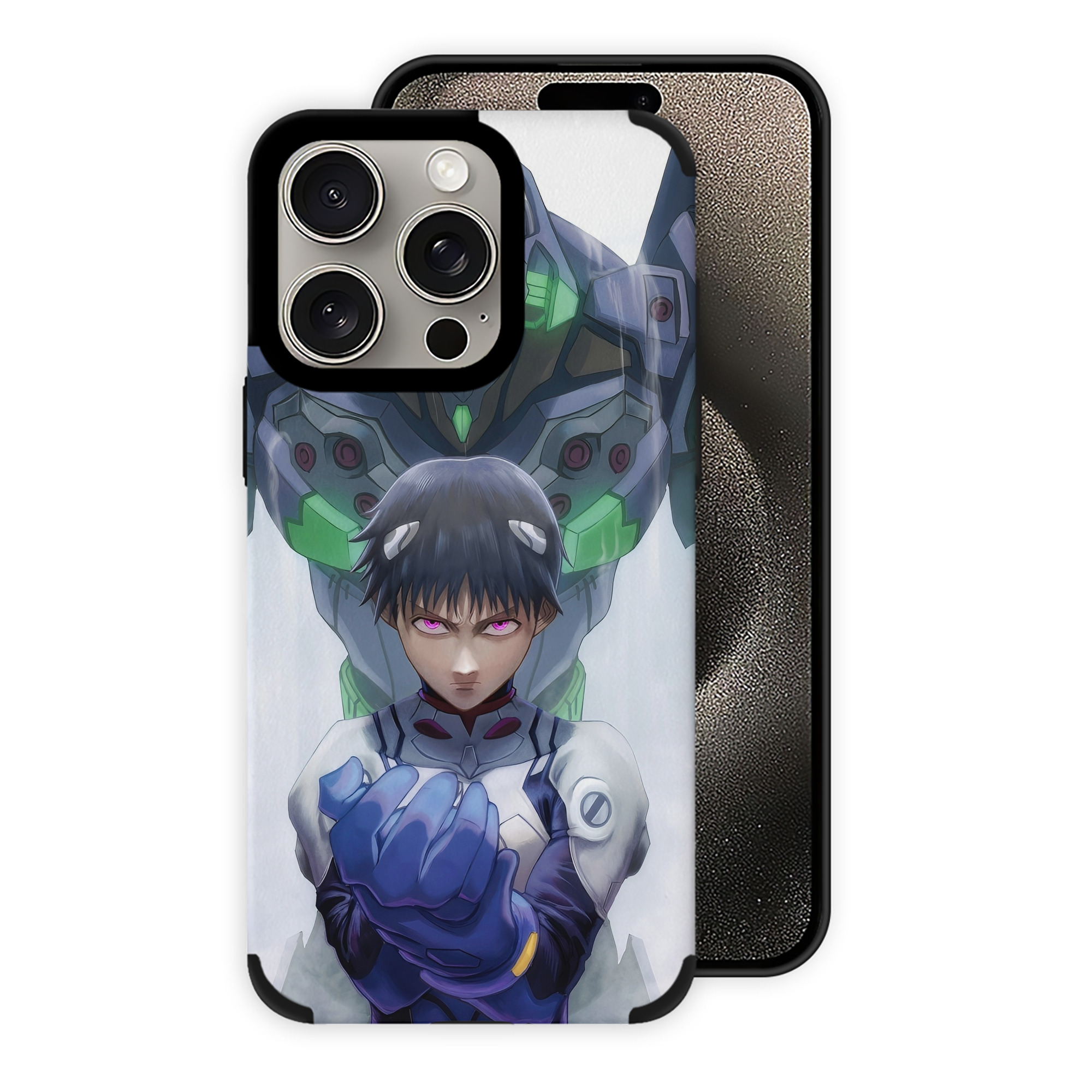 （画像用） EVA 新世紀エヴァンゲリオン 【iPhone15ProMax対応】 PUレザー スマホケース 耐衝撃＆黄変防止