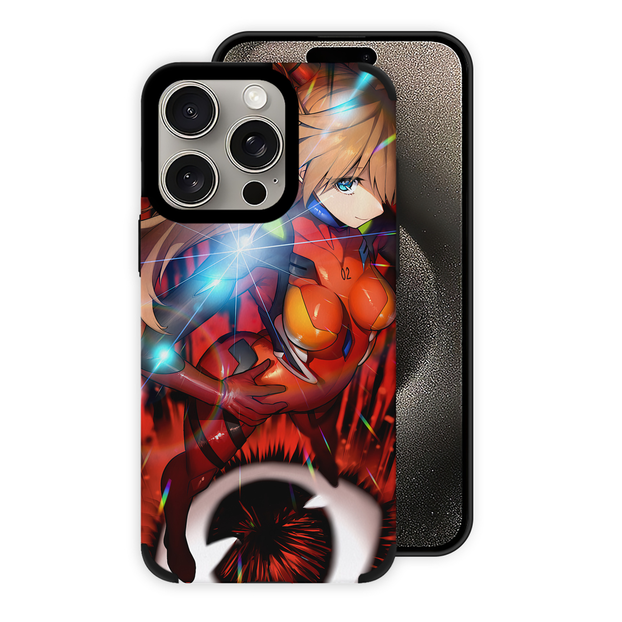 （画像用） EVA 新世紀エヴァンゲリオン 【iPhone15ProMax対応】 PUレザー スマホケース 耐衝撃＆黄変防止
