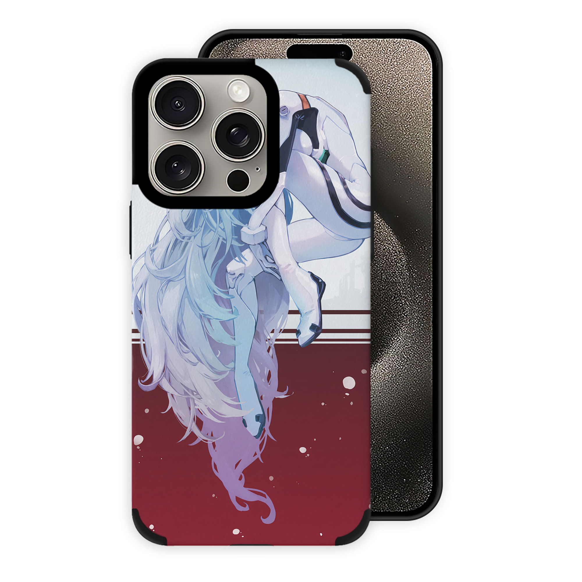 （画像用） EVA 新世紀エヴァンゲリオン 【iPhone15ProMax対応】 PUレザー スマホケース 耐衝撃＆黄変防止