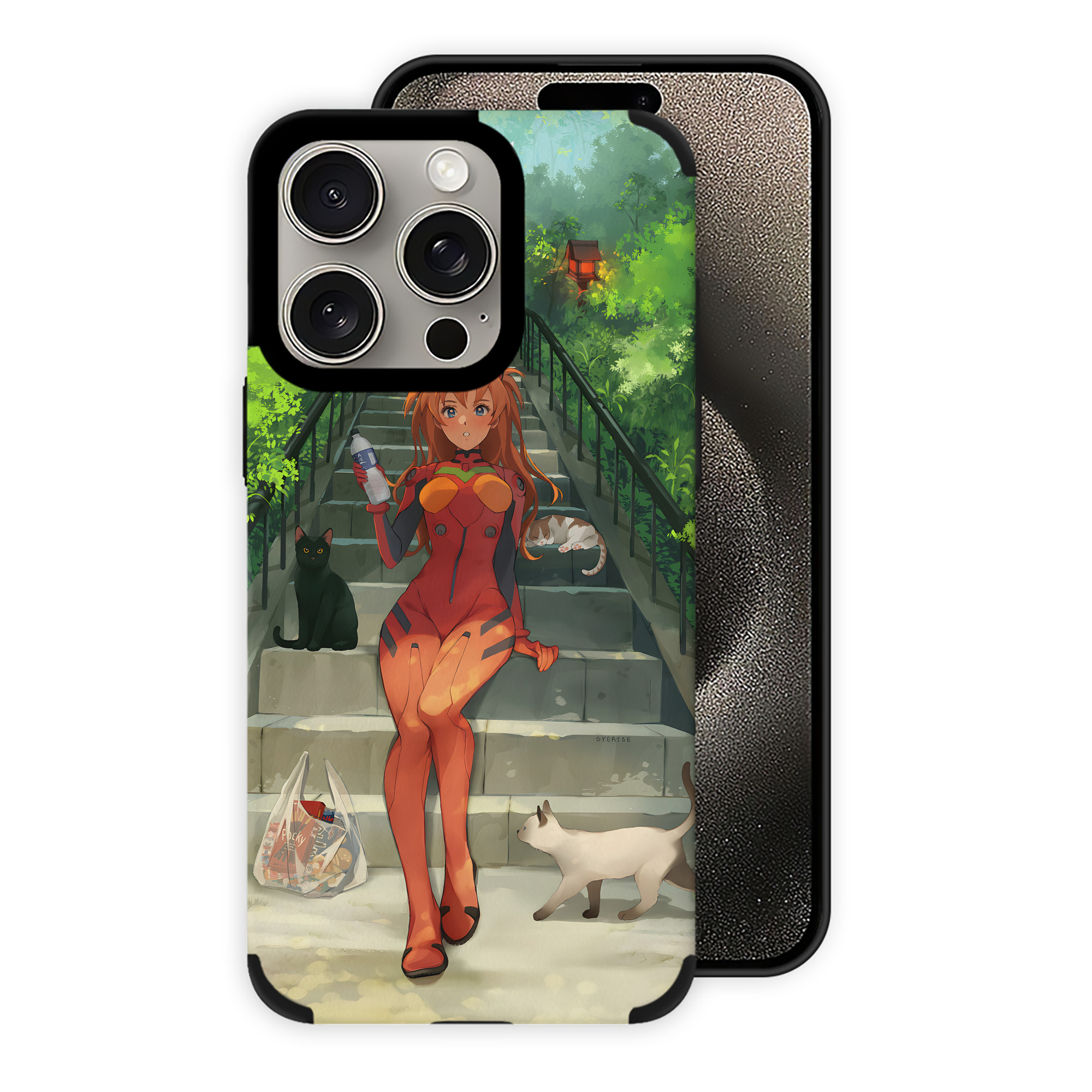 （画像用） EVA 新世紀エヴァンゲリオン 【iPhone15ProMax対応】 PUレザー スマホケース 耐衝撃＆黄変防止