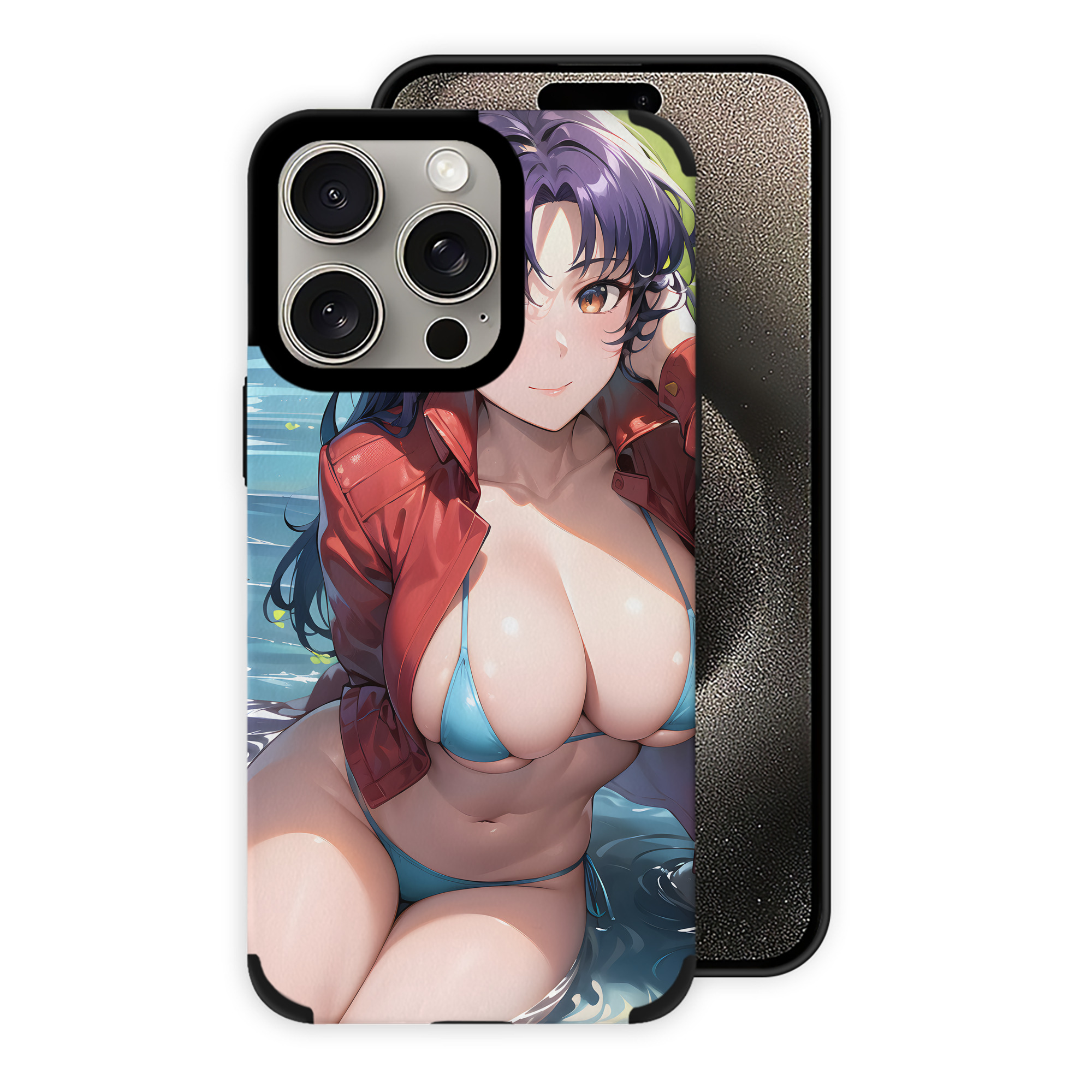 （画像用） EVA 新世紀エヴァンゲリオン 【iPhone15ProMax対応】 PUレザー スマホケース 耐衝撃＆黄変防止