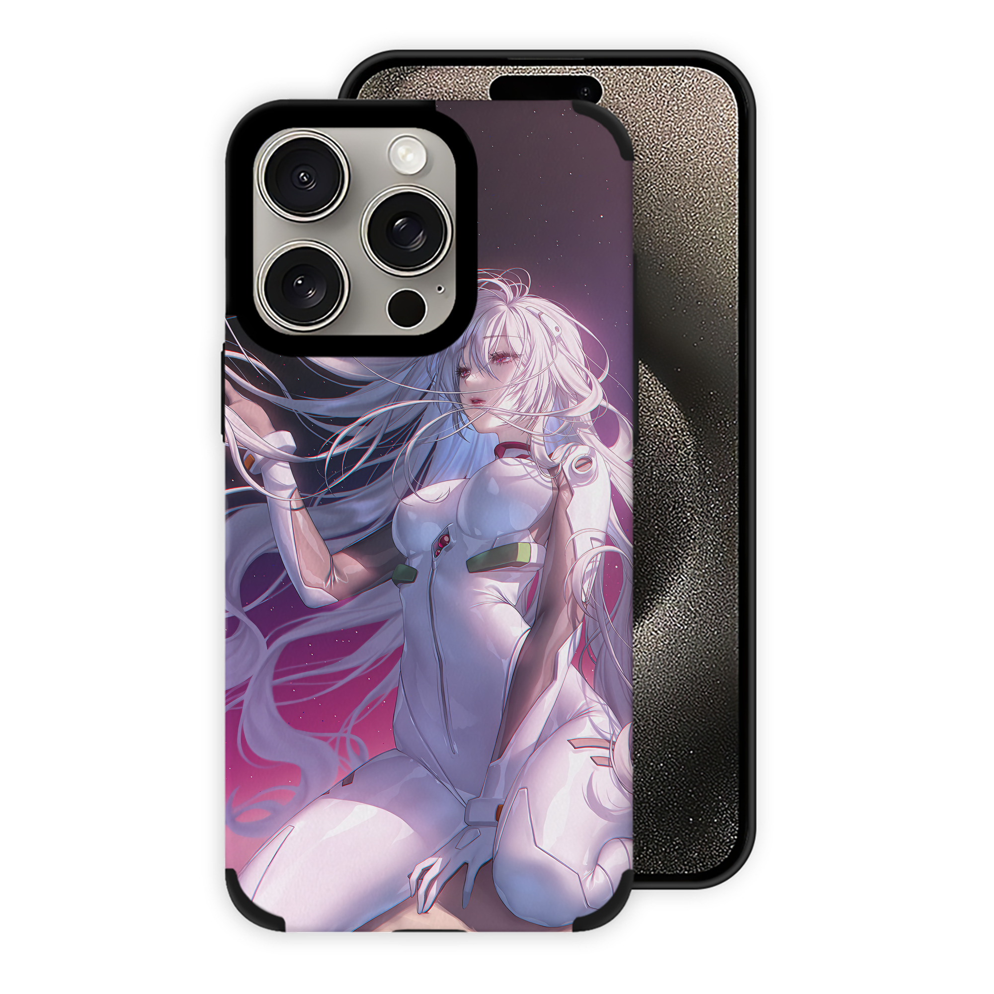 （画像用） EVA 新世紀エヴァンゲリオン 【iPhone15ProMax対応】 PUレザー スマホケース 耐衝撃＆黄変防止