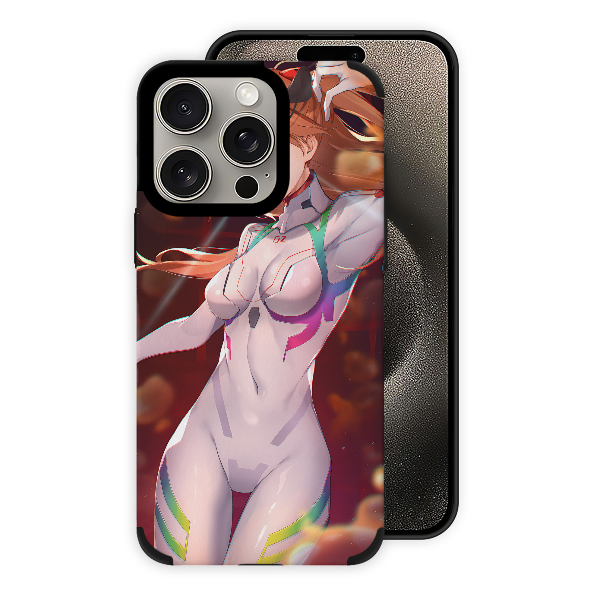 （画像用） EVA 新世紀エヴァンゲリオン 【iPhone15ProMax対応】 PUレザー スマホケース 耐衝撃＆黄変防止