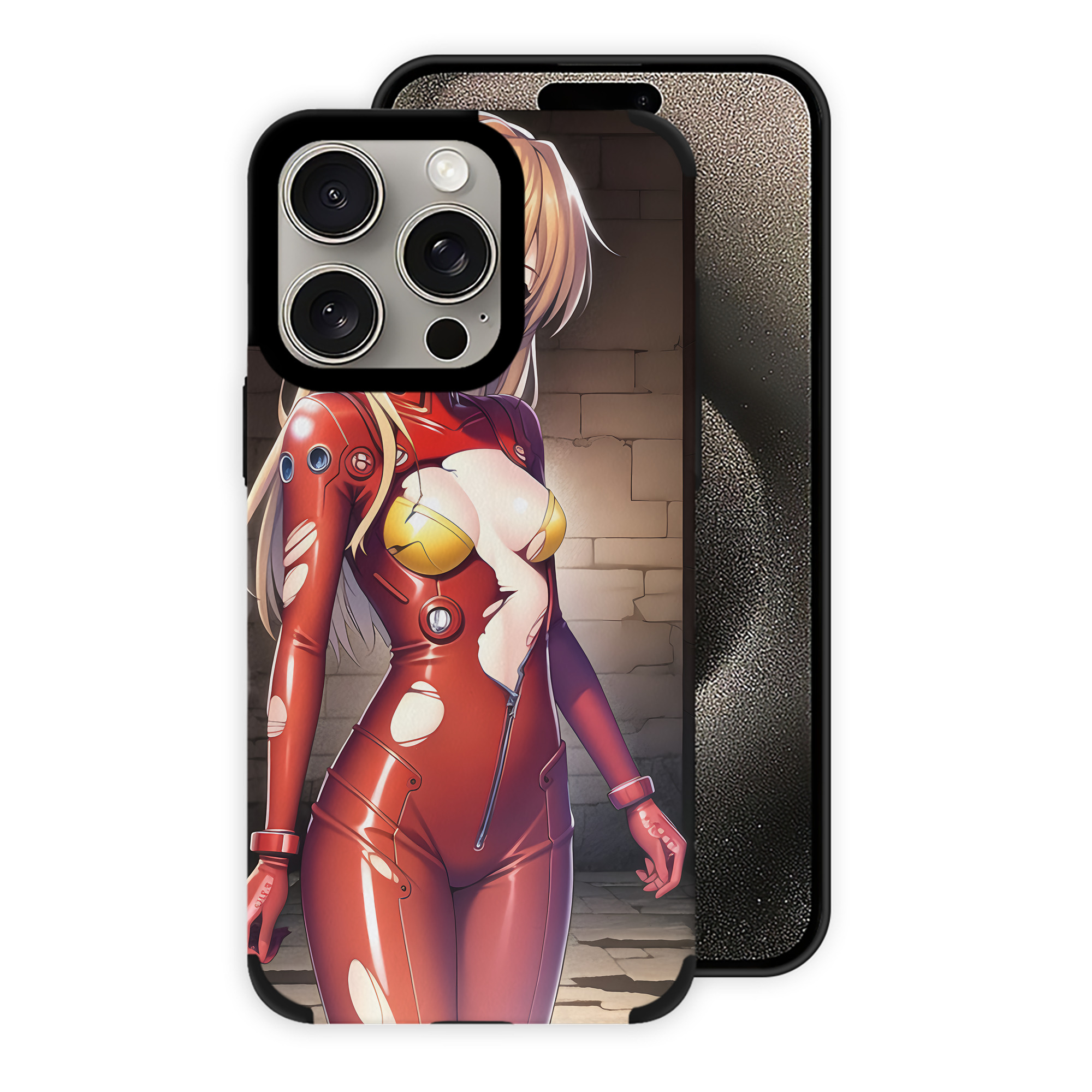 （画像用） EVA 新世紀エヴァンゲリオン 【iPhone15ProMax対応】 PUレザー スマホケース 耐衝撃＆黄変防止