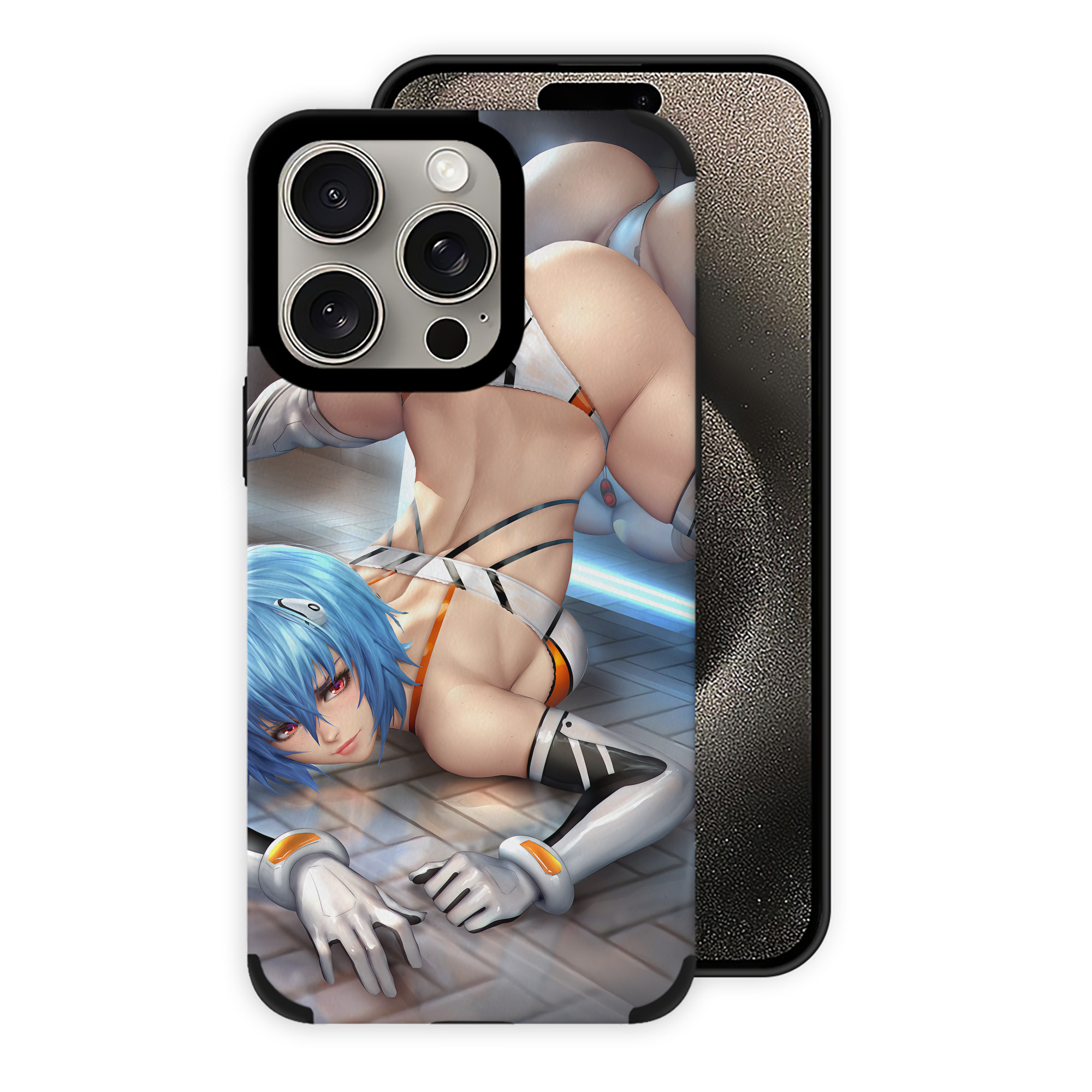 （画像用） EVA 新世紀エヴァンゲリオン 【iPhone15ProMax対応】 PUレザー スマホケース 耐衝撃＆黄変防止