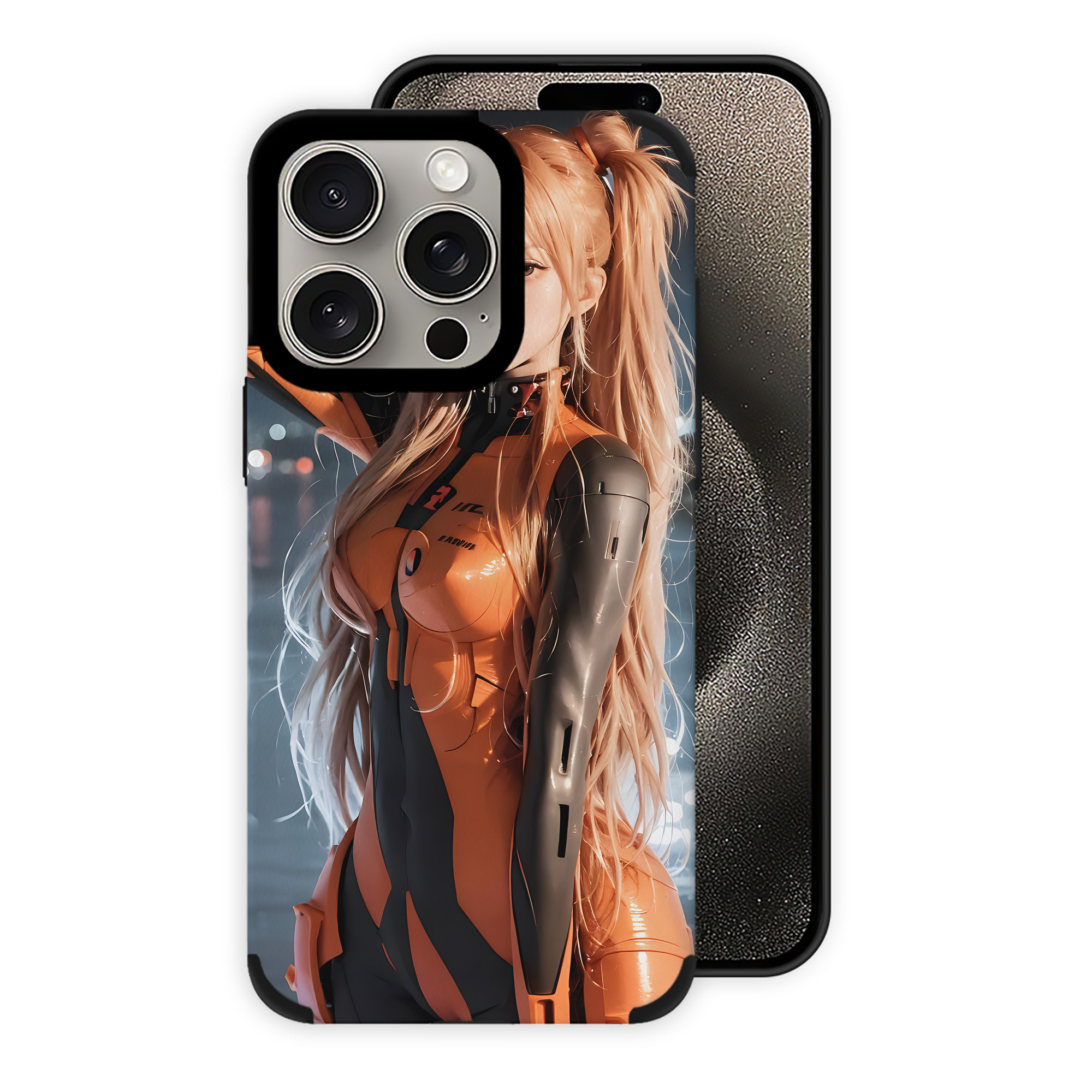 （画像用） EVA 新世紀エヴァンゲリオン 【iPhone15ProMax対応】 PUレザー スマホケース 耐衝撃＆黄変防止