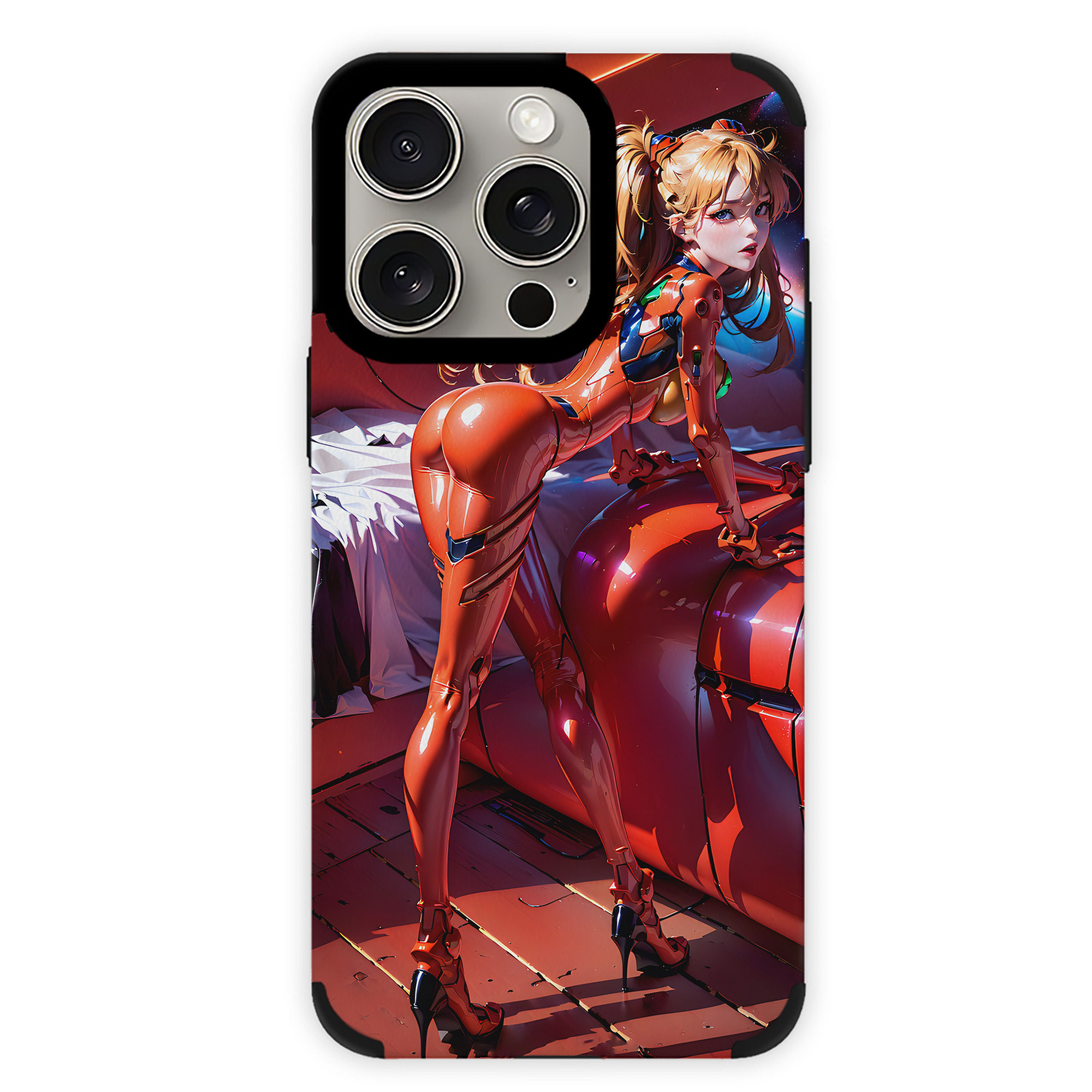 （画像用） EVA 新世紀エヴァンゲリオン 【iPhone15ProMax対応】 PUレザー スマホケース 耐衝撃＆黄変防止
