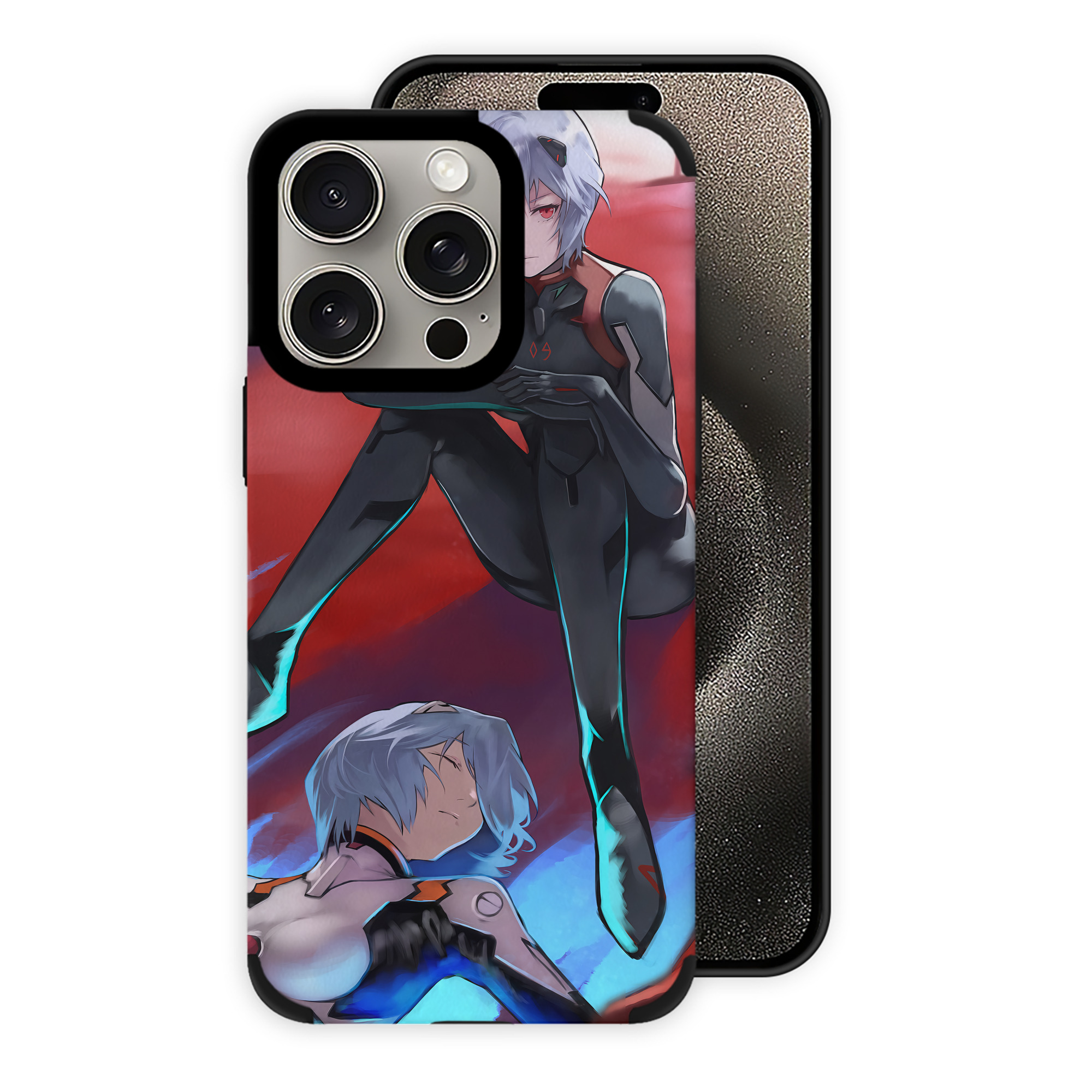 （画像用） EVA 新世紀エヴァンゲリオン 【iPhone15ProMax対応】 PUレザー スマホケース 耐衝撃＆黄変防止