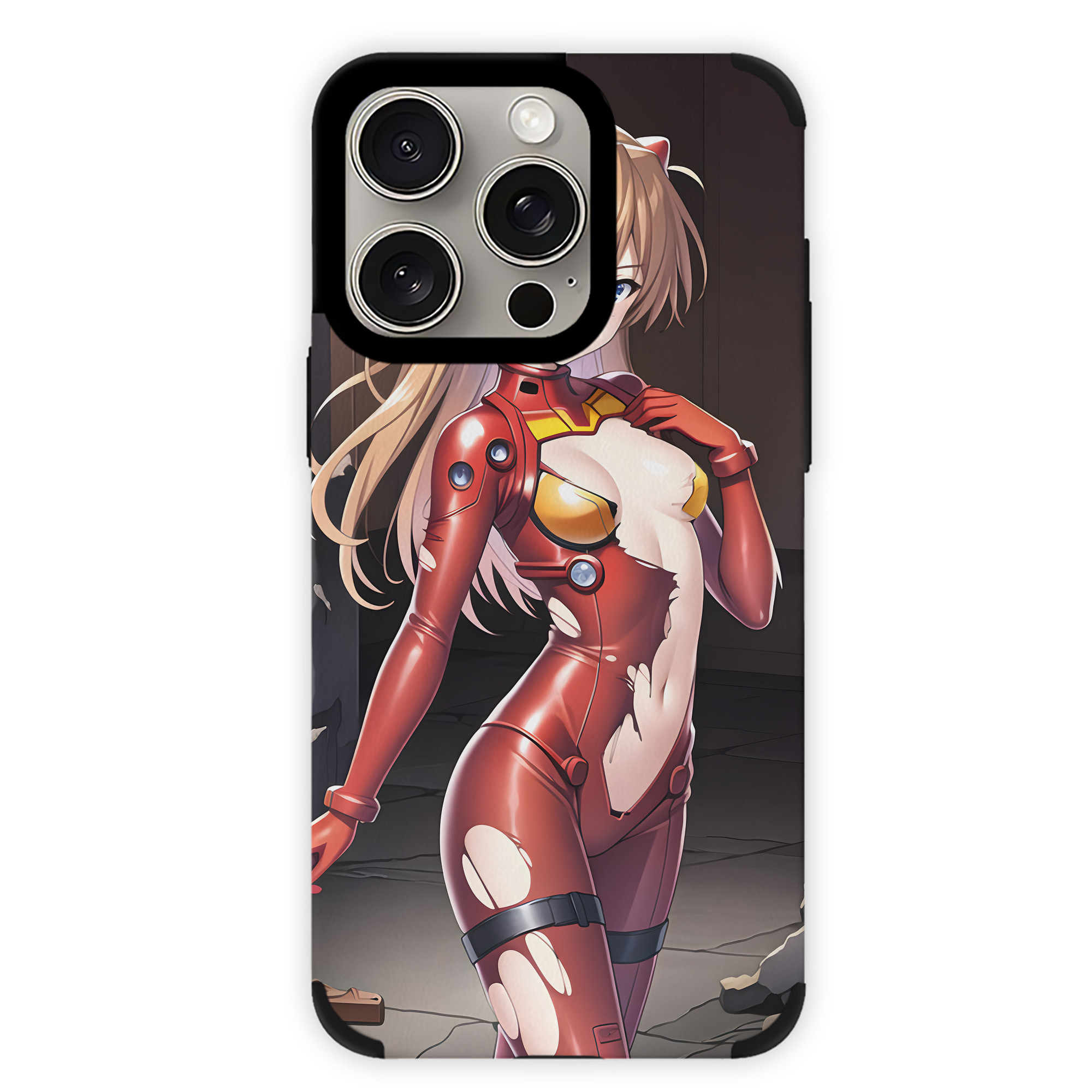 （画像用） EVA 新世紀エヴァンゲリオン 【iPhone15ProMax対応】 PUレザー スマホケース 耐衝撃＆黄変防止