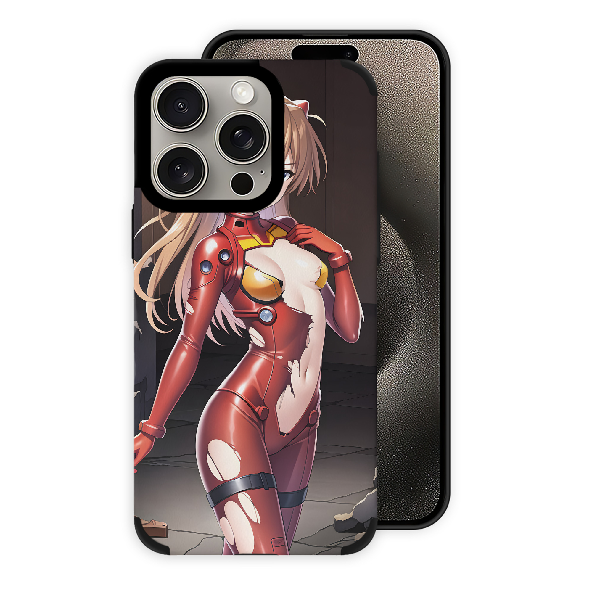 （画像用） EVA 新世紀エヴァンゲリオン 【iPhone15ProMax対応】 PUレザー スマホケース 耐衝撃＆黄変防止