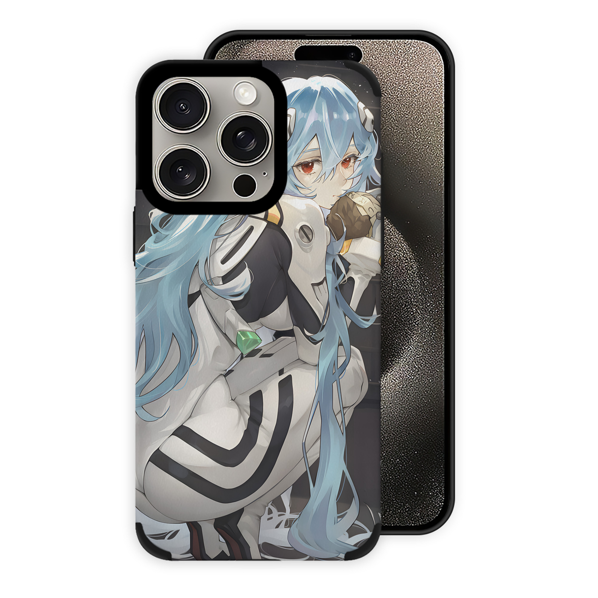 （画像用） EVA 新世紀エヴァンゲリオン 【iPhone15ProMax対応】 PUレザー スマホケース 耐衝撃＆黄変防止