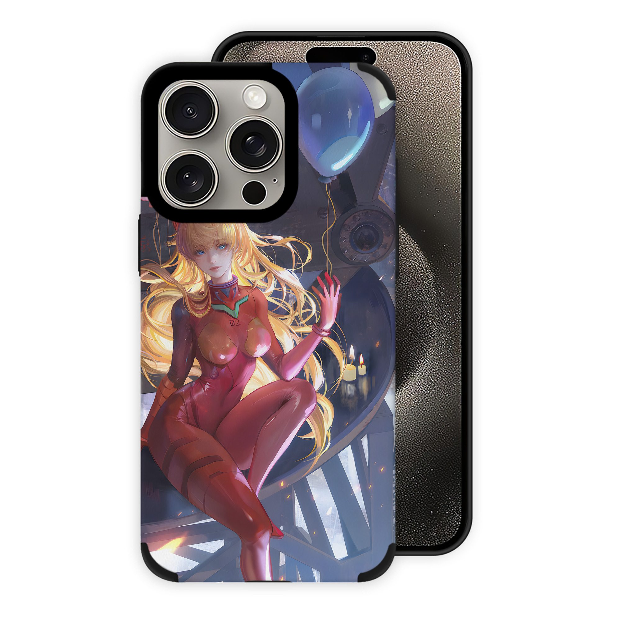 （画像用） EVA 新世紀エヴァンゲリオン 【iPhone15ProMax対応】 PUレザー スマホケース 耐衝撃＆黄変防止