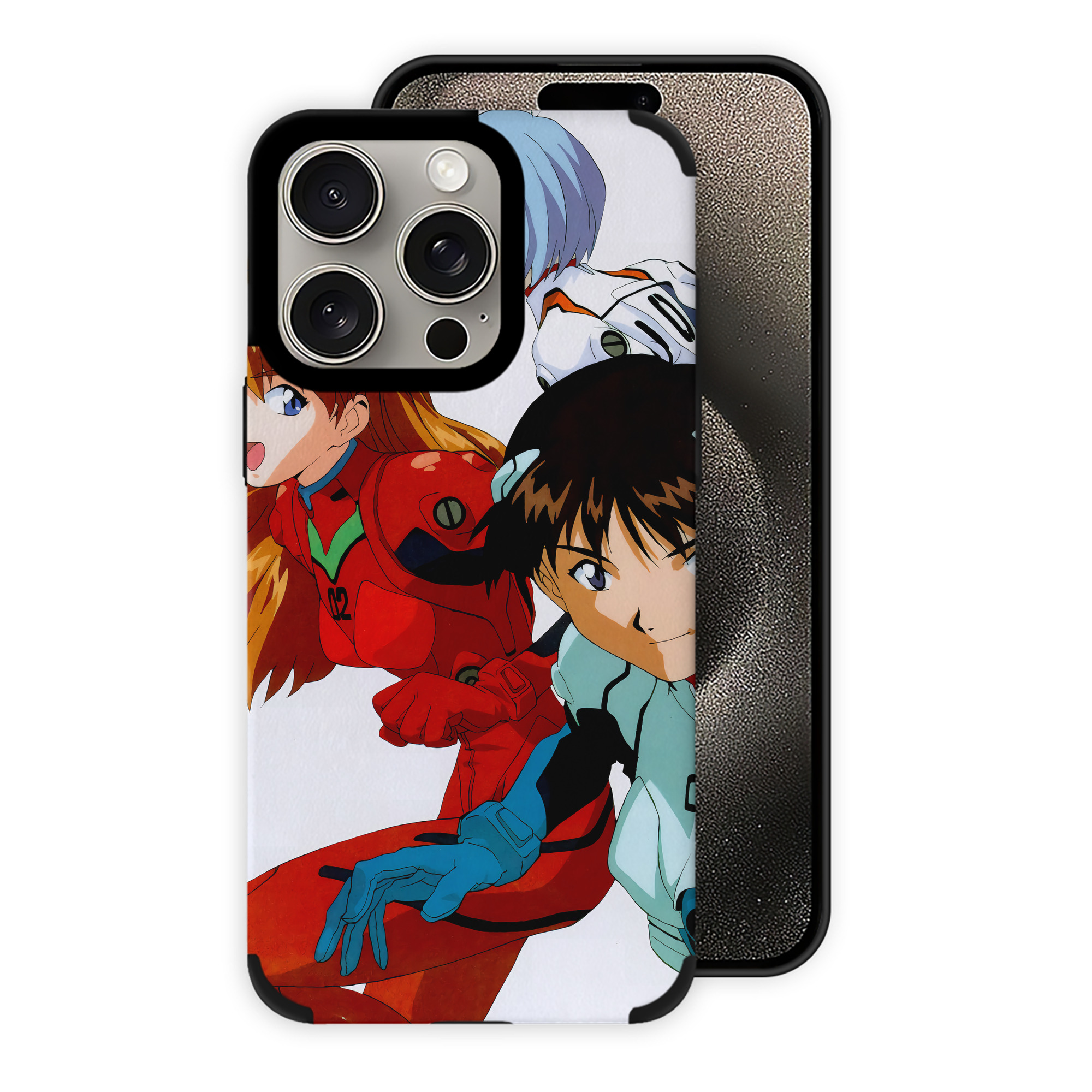 （画像用） EVA 新世紀エヴァンゲリオン 【iPhone15ProMax対応】 PUレザー スマホケース 耐衝撃＆黄変防止
