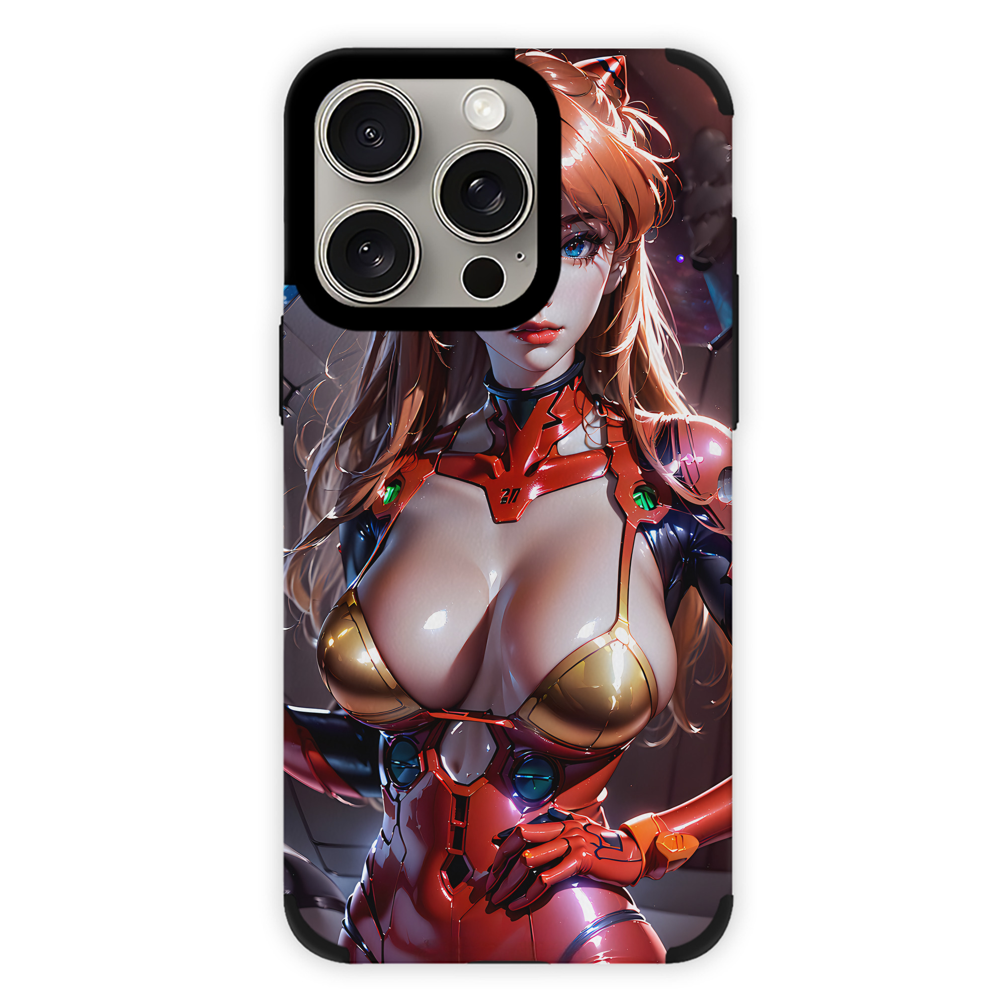 （画像用） EVA 新世紀エヴァンゲリオン 【iPhone15ProMax対応】 PUレザー スマホケース 耐衝撃＆黄変防止