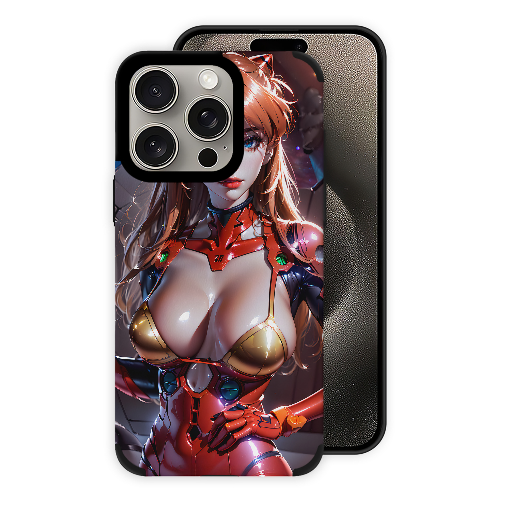 （画像用） EVA 新世紀エヴァンゲリオン 【iPhone15ProMax対応】 PUレザー スマホケース 耐衝撃＆黄変防止