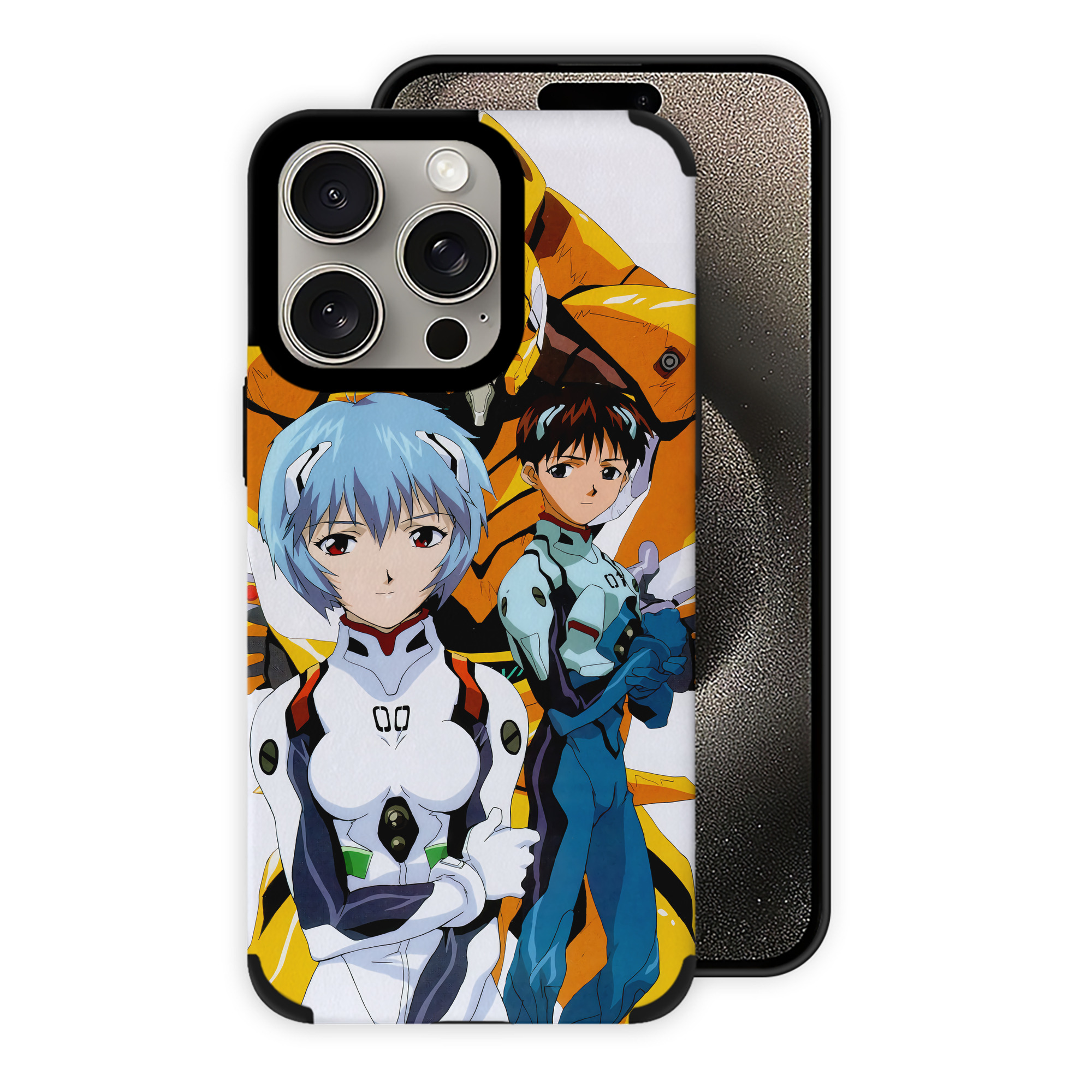 （画像用） EVA 新世紀エヴァンゲリオン 【iPhone15ProMax対応】 PUレザー スマホケース 耐衝撃＆黄変防止