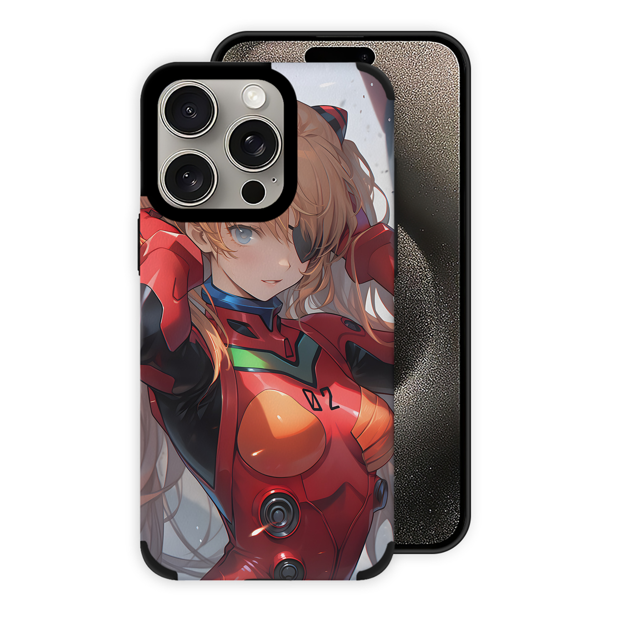 （画像用） EVA 新世紀エヴァンゲリオン 【iPhone15ProMax対応】 PUレザー スマホケース 耐衝撃＆黄変防止
