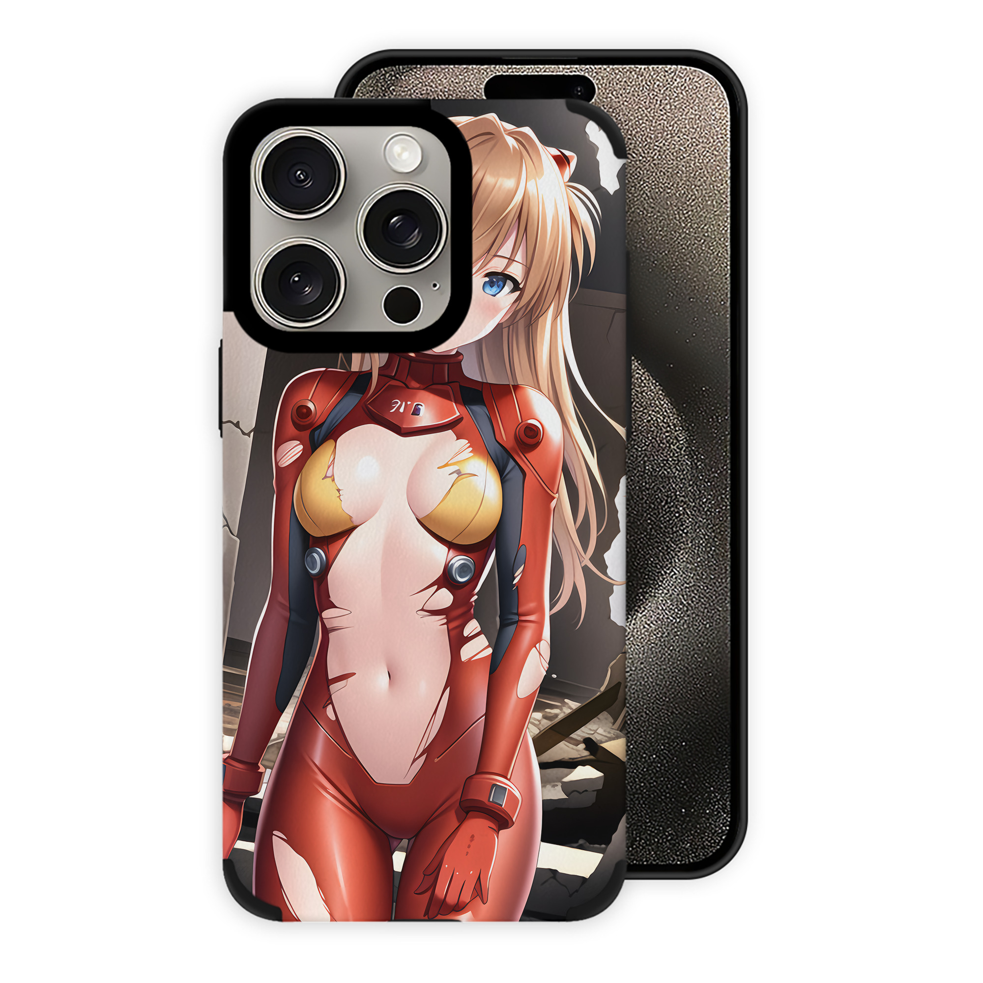 （画像用） EVA 新世紀エヴァンゲリオン 【iPhone15ProMax対応】 PUレザー スマホケース 耐衝撃＆黄変防止