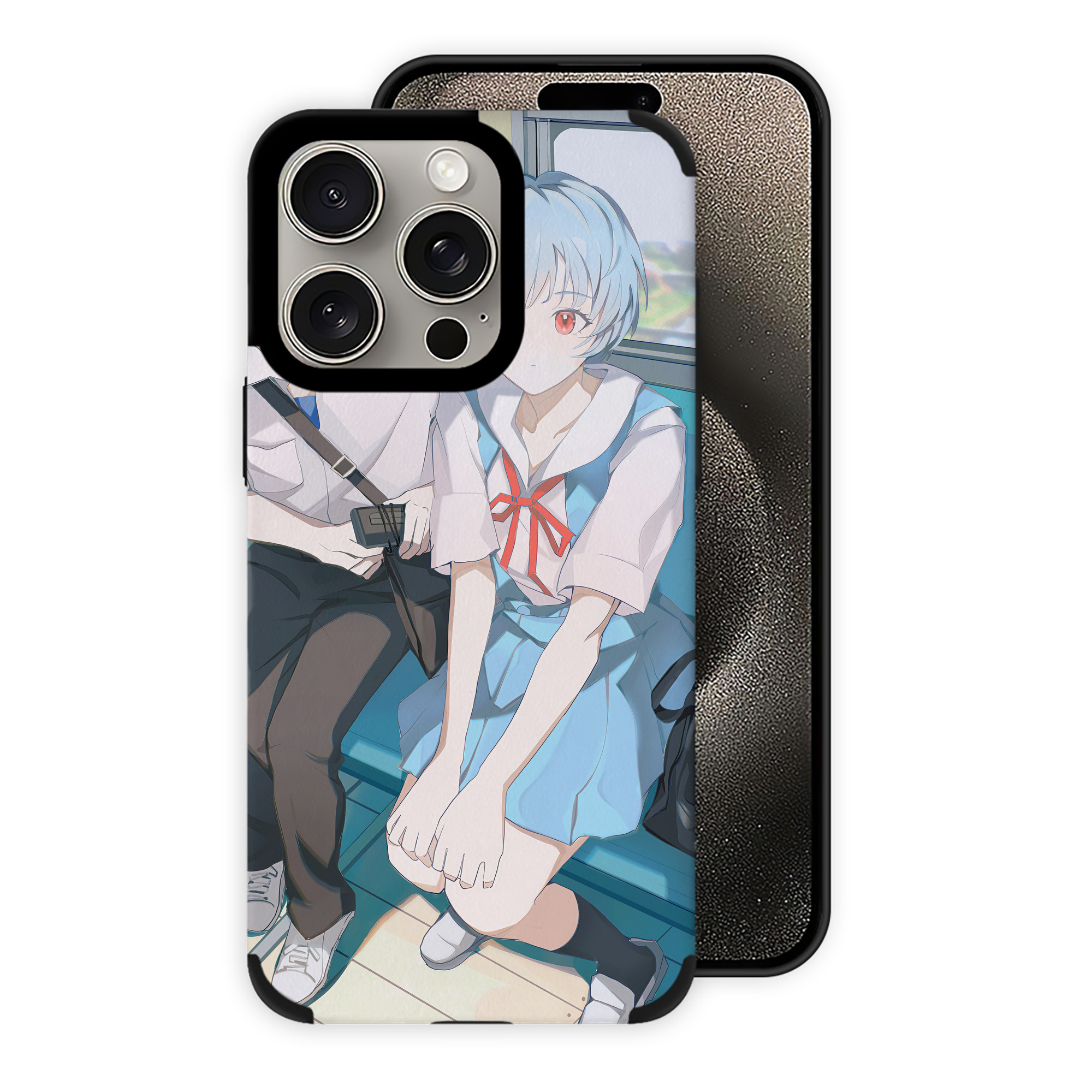 （画像用） EVA 新世紀エヴァンゲリオン 【iPhone15ProMax対応】 PUレザー スマホケース 耐衝撃＆黄変防止
