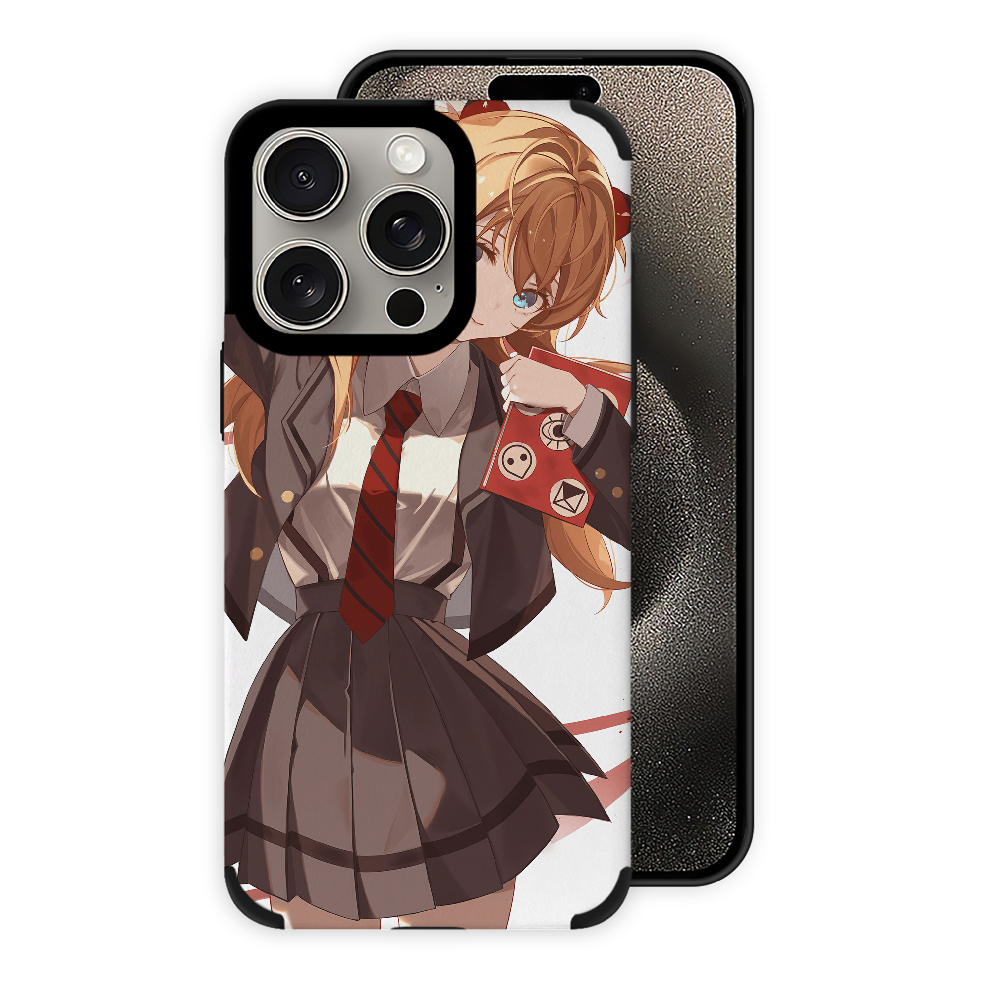 （画像用） EVA 新世紀エヴァンゲリオン 【iPhone15ProMax対応】 PUレザー スマホケース 耐衝撃＆黄変防止