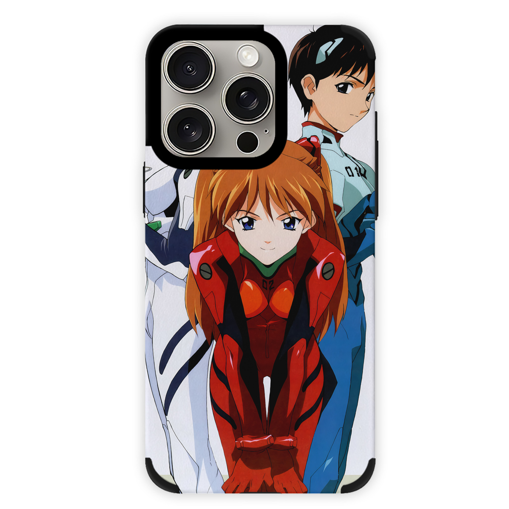 （画像用） EVA 新世紀エヴァンゲリオン 【iPhone15ProMax対応】 PUレザー スマホケース 耐衝撃＆黄変防止