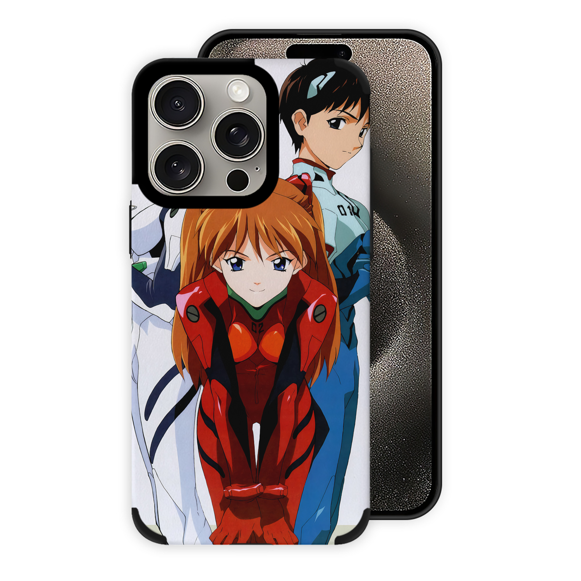 （画像用） EVA 新世紀エヴァンゲリオン 【iPhone15ProMax対応】 PUレザー スマホケース 耐衝撃＆黄変防止