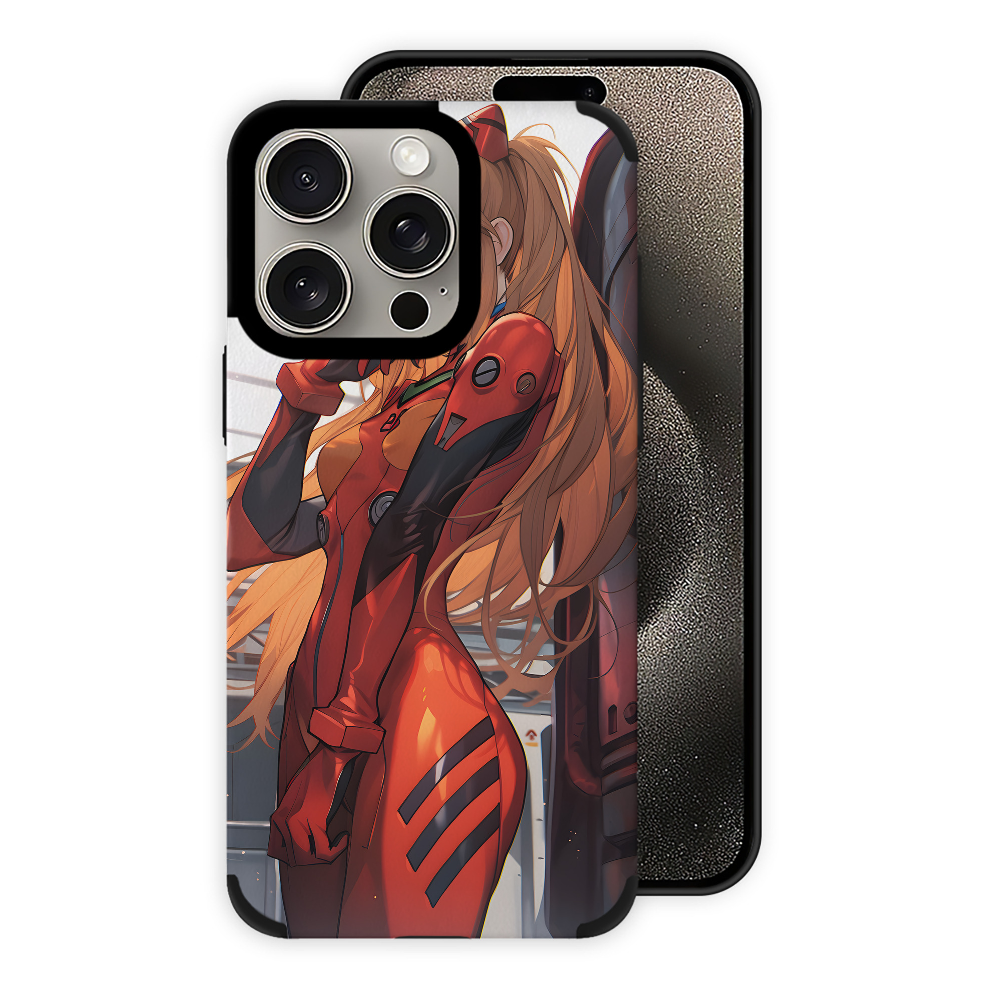 （画像用） EVA 新世紀エヴァンゲリオン 【iPhone15ProMax対応】 PUレザー スマホケース 耐衝撃＆黄変防止