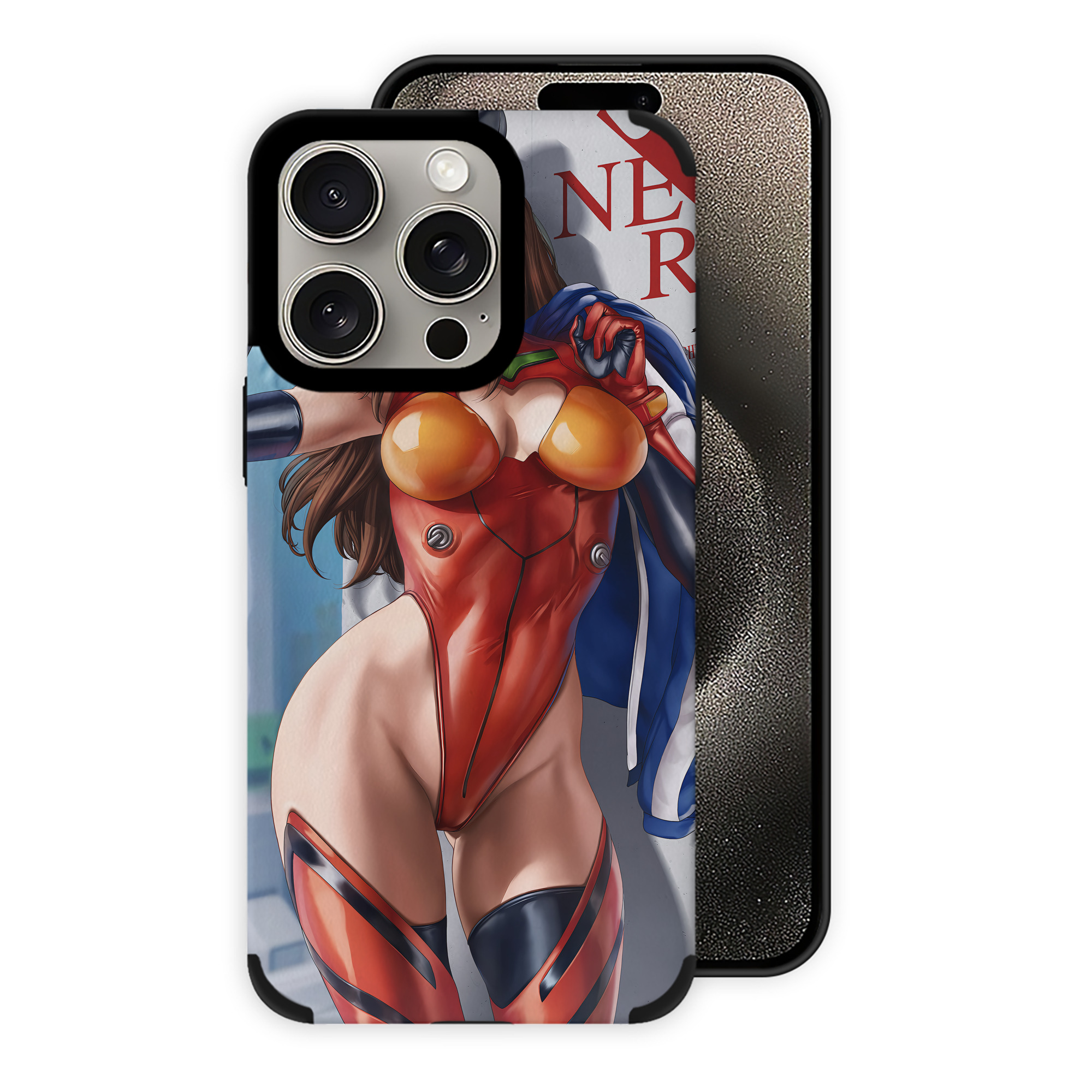 （画像用） EVA 新世紀エヴァンゲリオン 【iPhone15ProMax対応】 PUレザー スマホケース 耐衝撃＆黄変防止