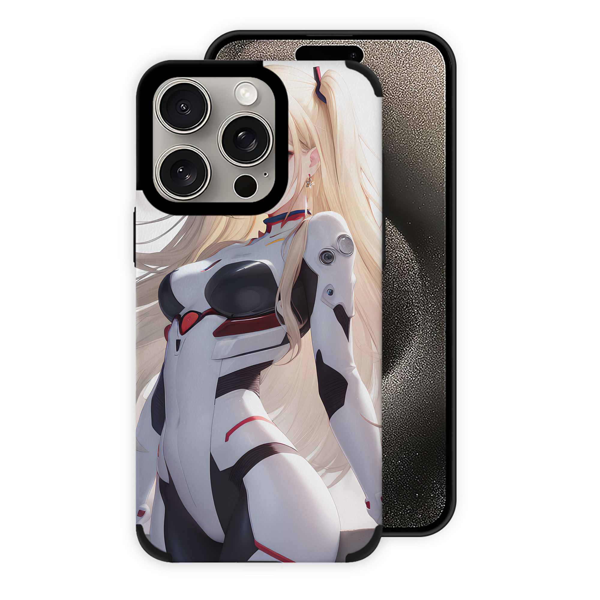 （画像用） EVA 新世紀エヴァンゲリオン 【iPhone15ProMax対応】 PUレザー スマホケース 耐衝撃＆黄変防止