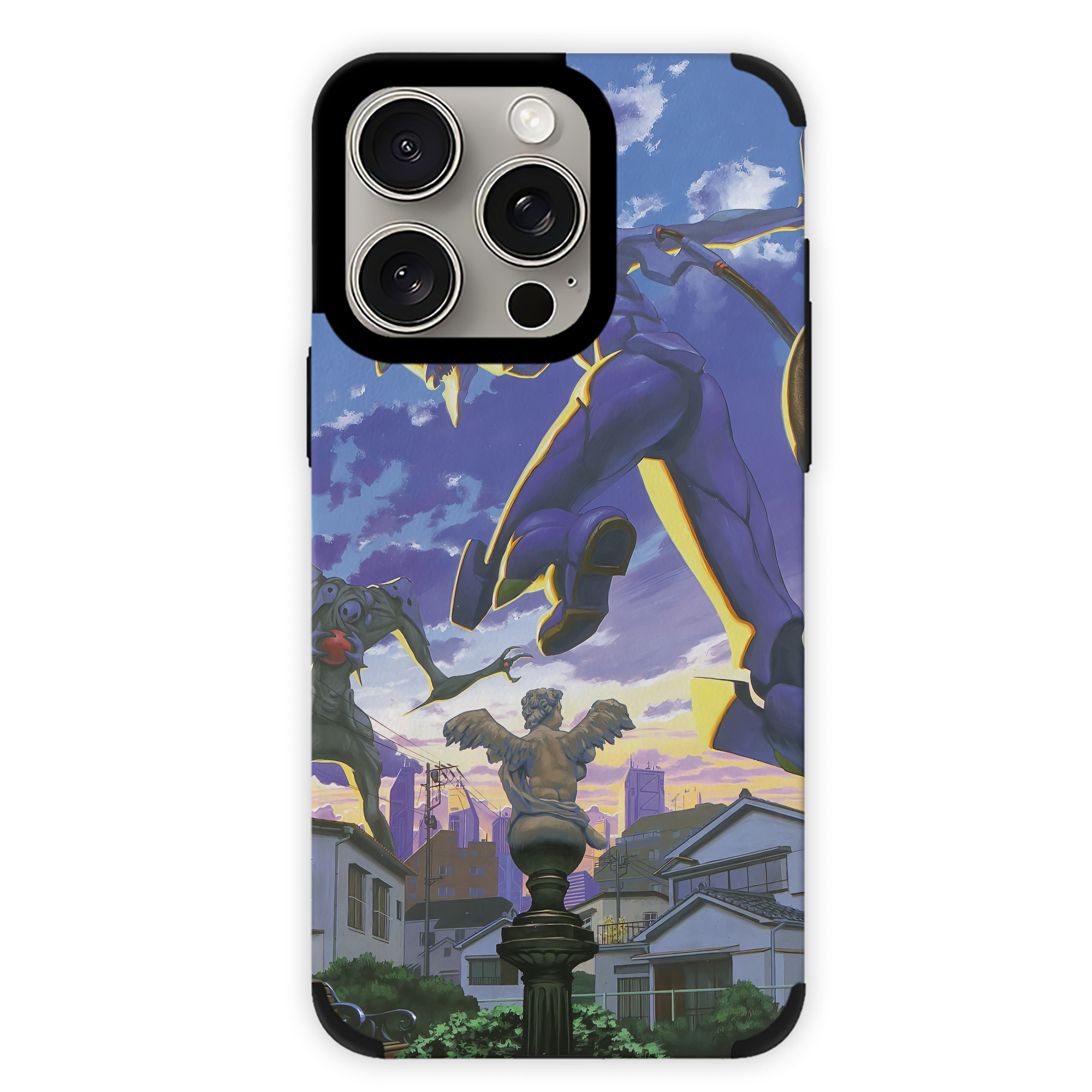（画像用） EVA 新世紀エヴァンゲリオン 【iPhone15ProMax対応】 PUレザー スマホケース 耐衝撃＆黄変防止