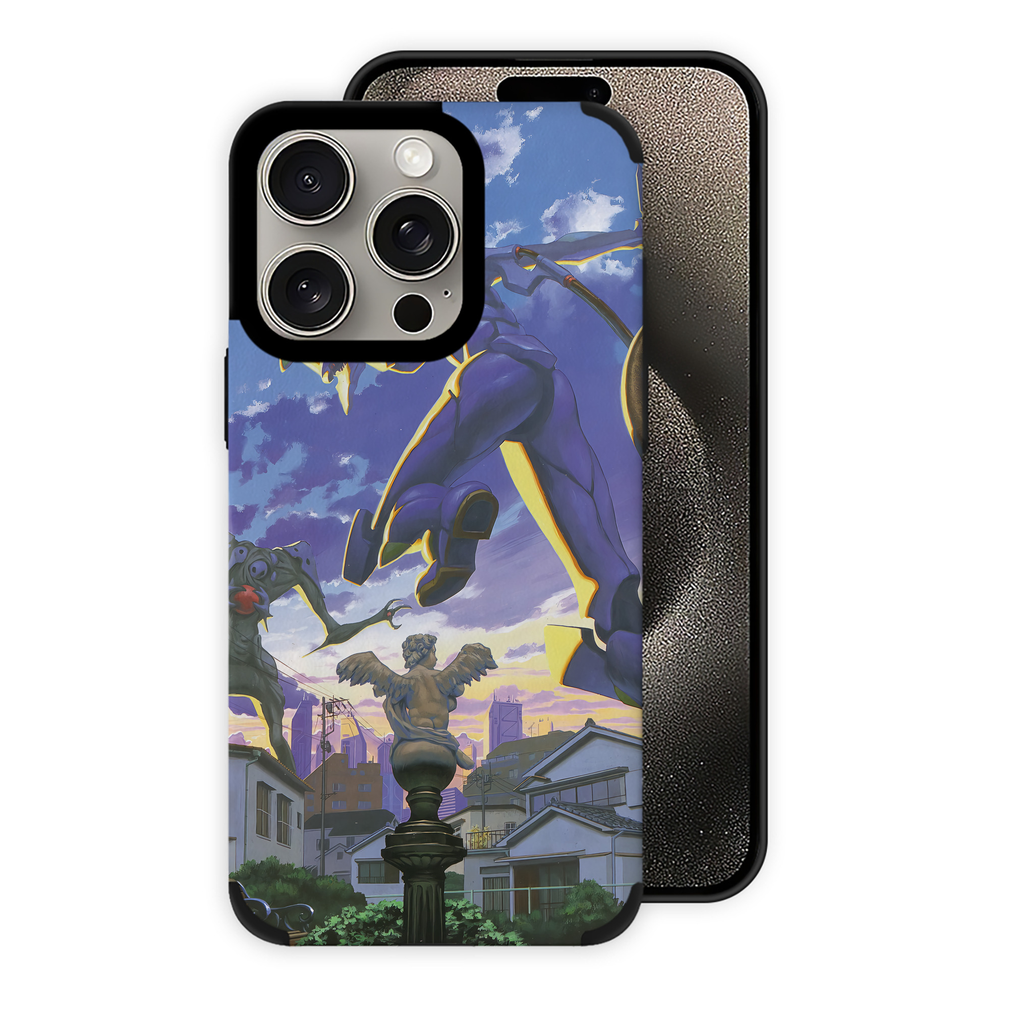 （画像用） EVA 新世紀エヴァンゲリオン 【iPhone15ProMax対応】 PUレザー スマホケース 耐衝撃＆黄変防止