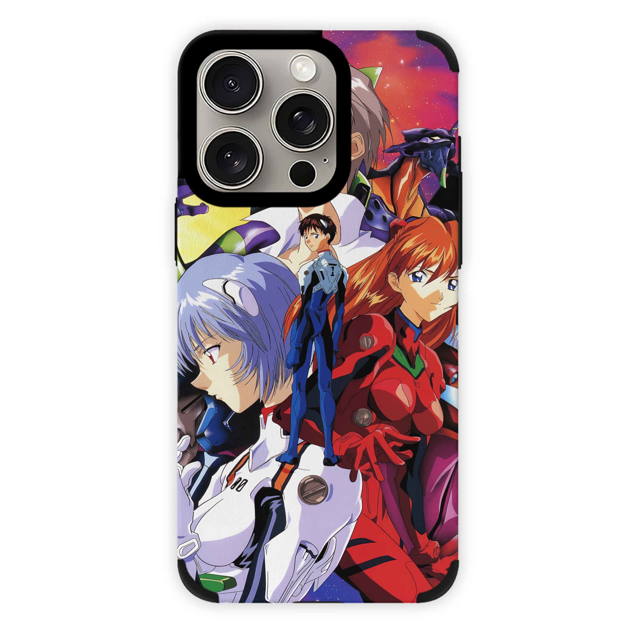 （画像用） EVA 新世紀エヴァンゲリオン 【iPhone15ProMax対応】 PUレザー スマホケース 耐衝撃＆黄変防止