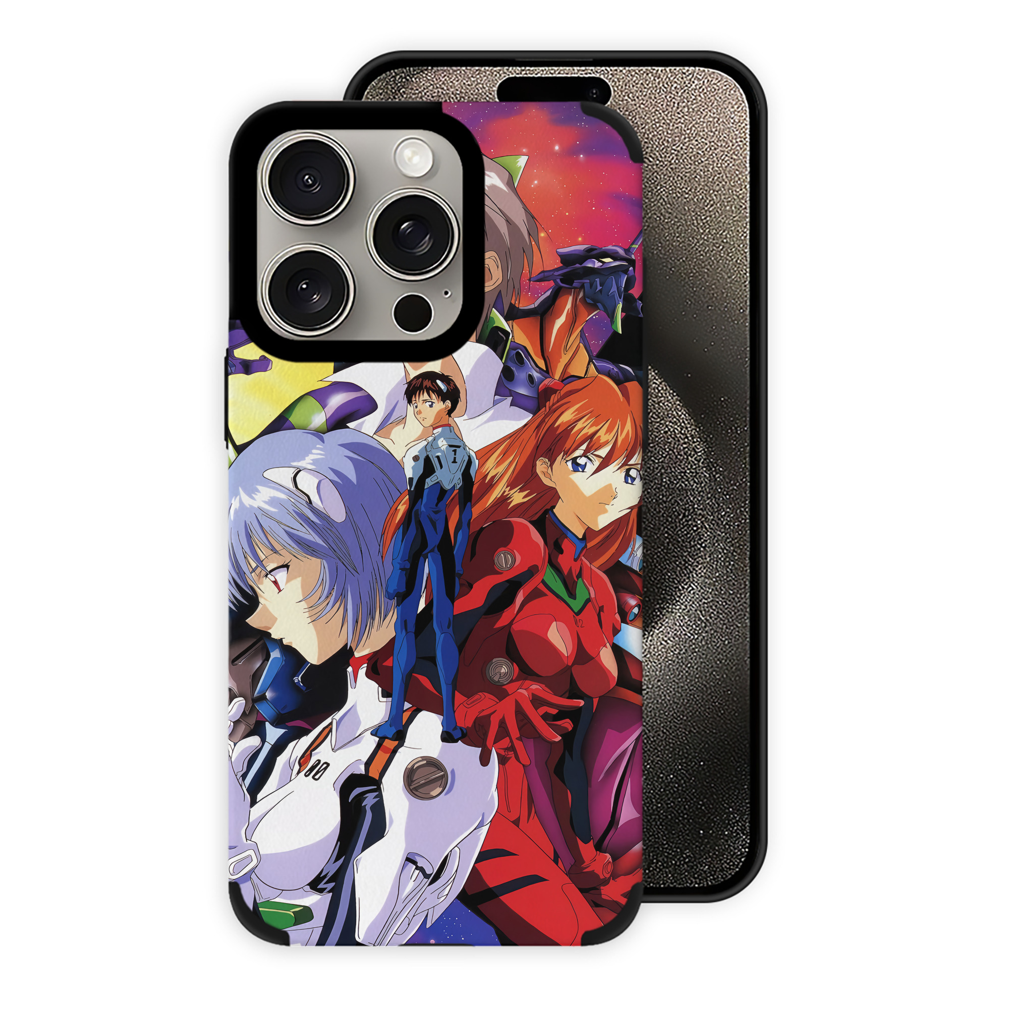 （画像用） EVA 新世紀エヴァンゲリオン 【iPhone15ProMax対応】 PUレザー スマホケース 耐衝撃＆黄変防止