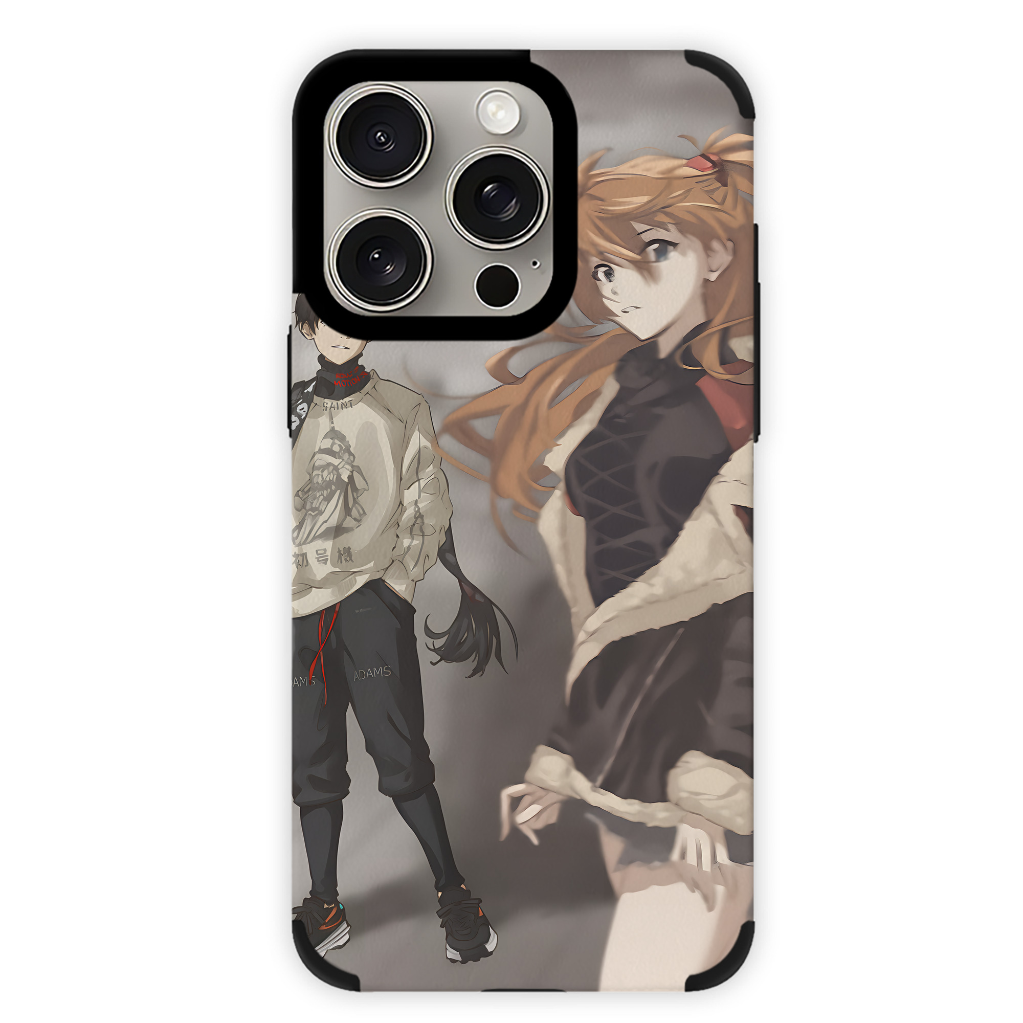（画像用） EVA 新世紀エヴァンゲリオン 【iPhone15ProMax対応】 PUレザー スマホケース 耐衝撃＆黄変防止