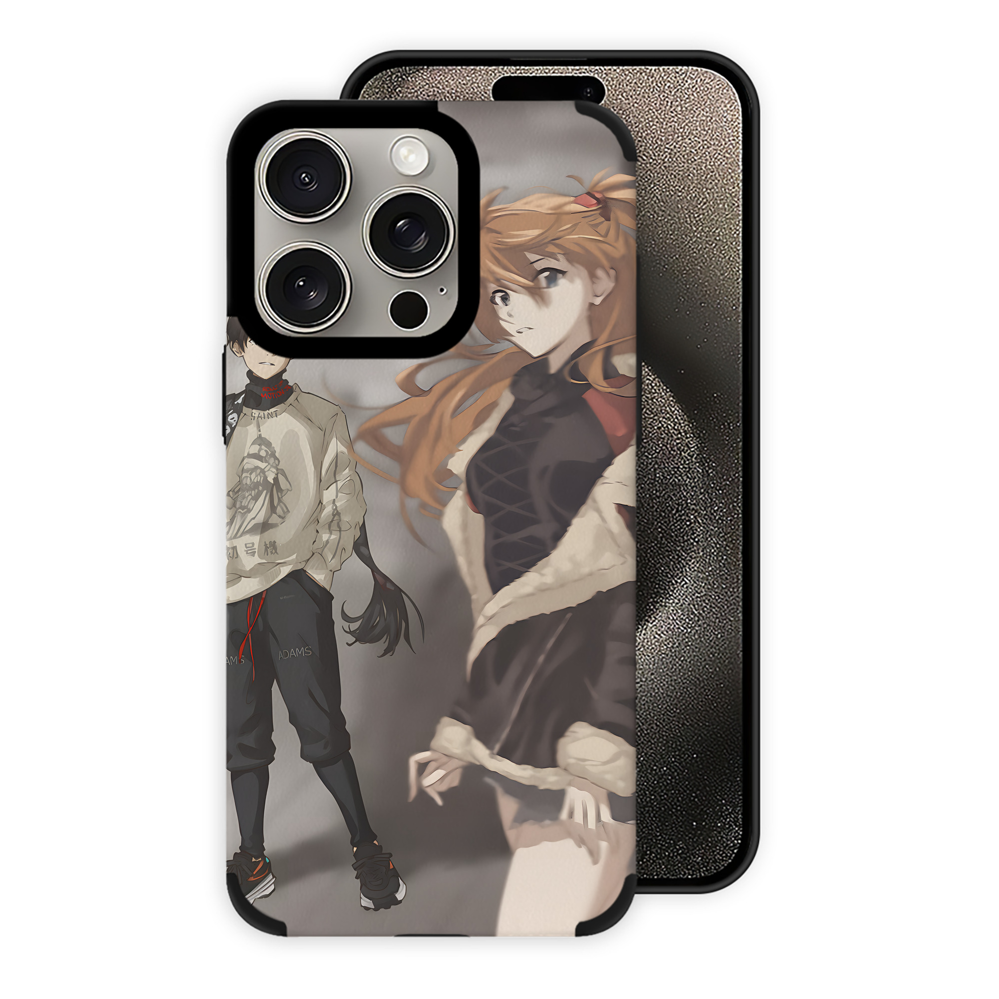 （画像用） EVA 新世紀エヴァンゲリオン 【iPhone15ProMax対応】 PUレザー スマホケース 耐衝撃＆黄変防止