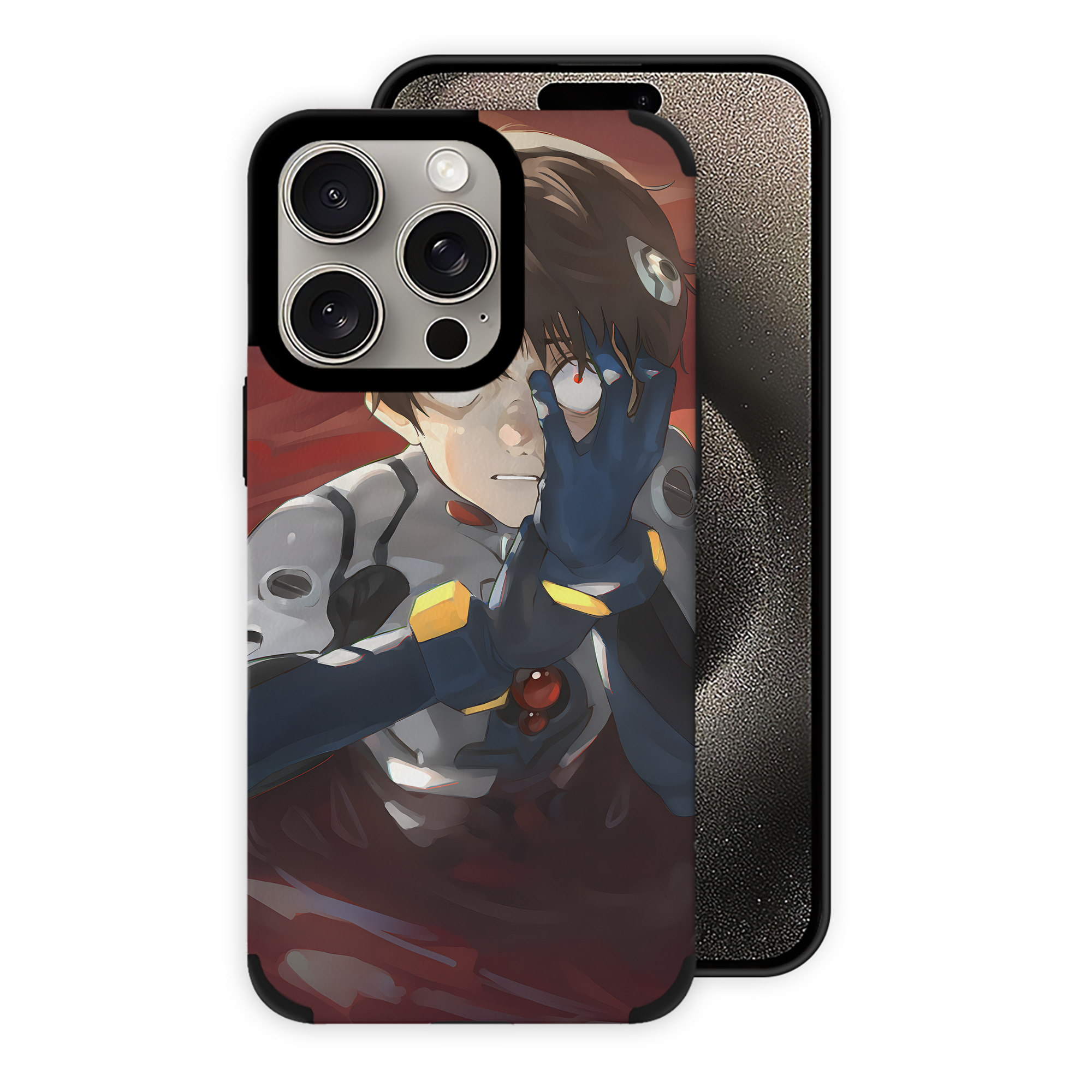 （画像用） EVA 新世紀エヴァンゲリオン 【iPhone15ProMax対応】 PUレザー スマホケース 耐衝撃＆黄変防止