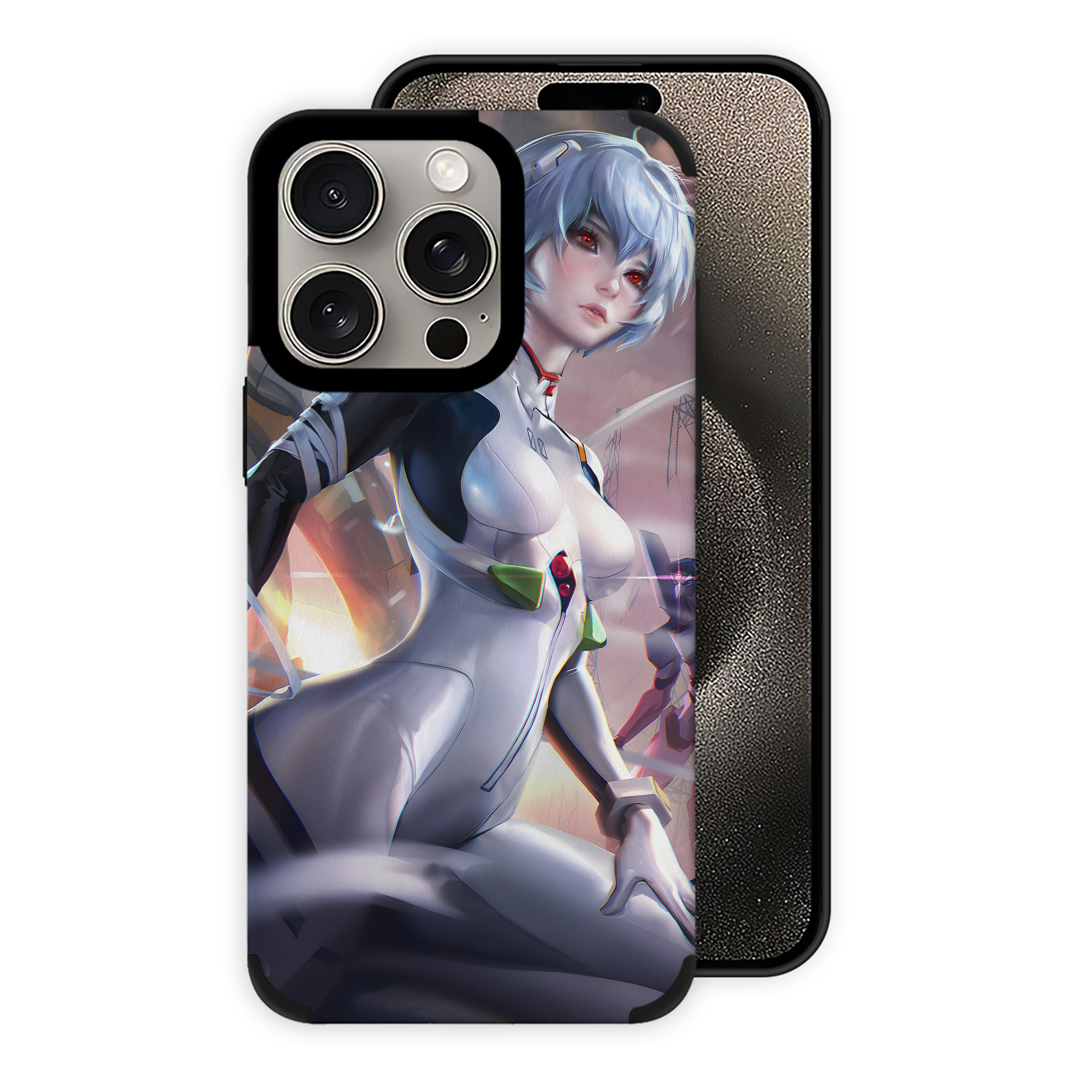 （画像用） EVA 新世紀エヴァンゲリオン 【iPhone15ProMax対応】 PUレザー スマホケース 耐衝撃＆黄変防止