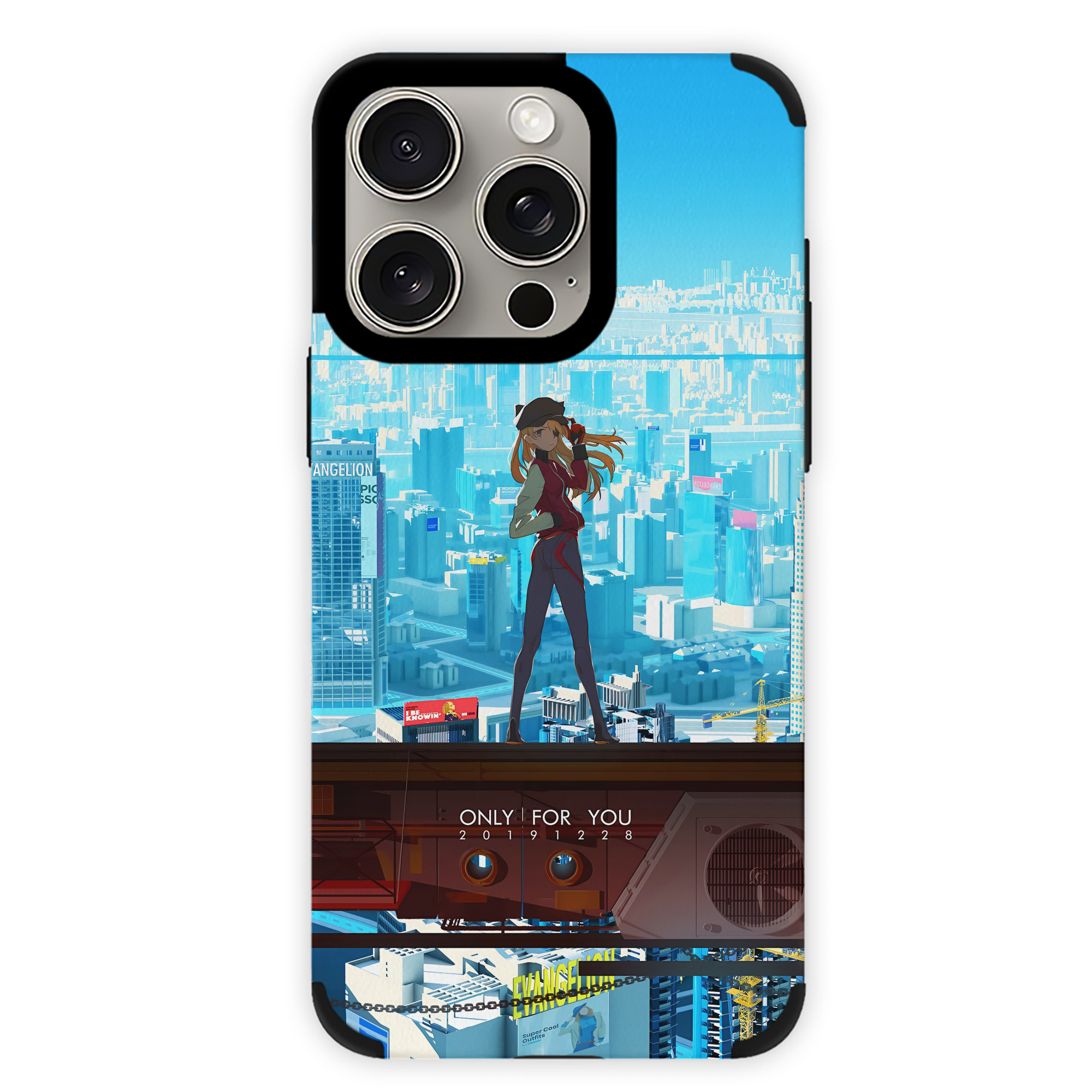 （画像用） EVA 新世紀エヴァンゲリオン 【iPhone15ProMax対応】 PUレザー スマホケース 耐衝撃＆黄変防止