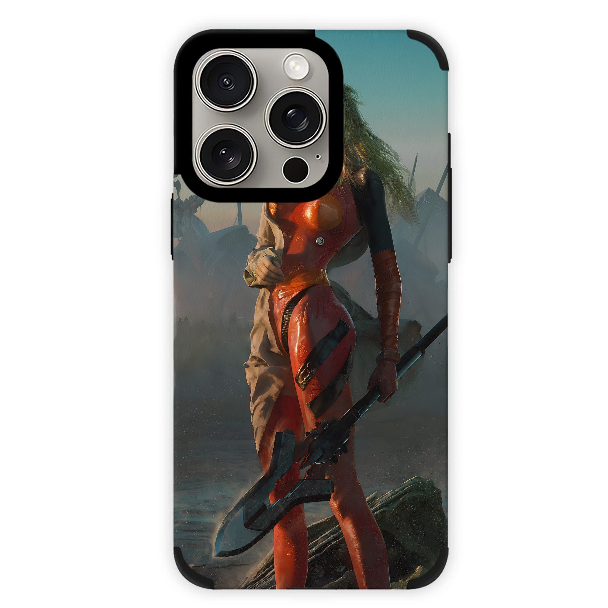 （画像用） EVA 新世紀エヴァンゲリオン 【iPhone15ProMax対応】 PUレザー スマホケース 耐衝撃＆黄変防止
