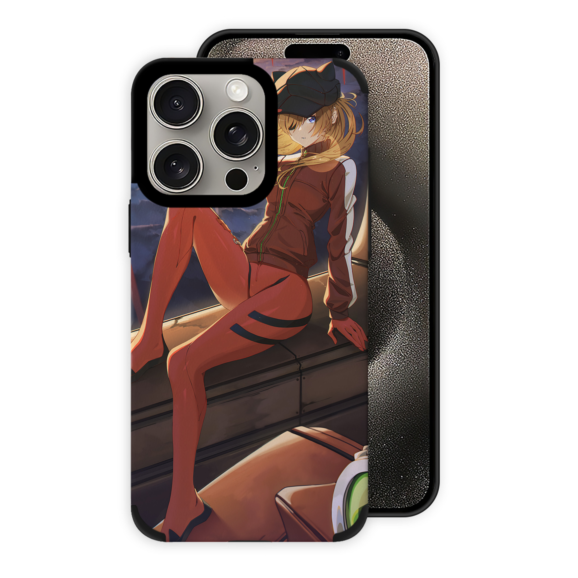 （画像用） EVA 新世紀エヴァンゲリオン 【iPhone15ProMax対応】 PUレザー スマホケース 耐衝撃＆黄変防止