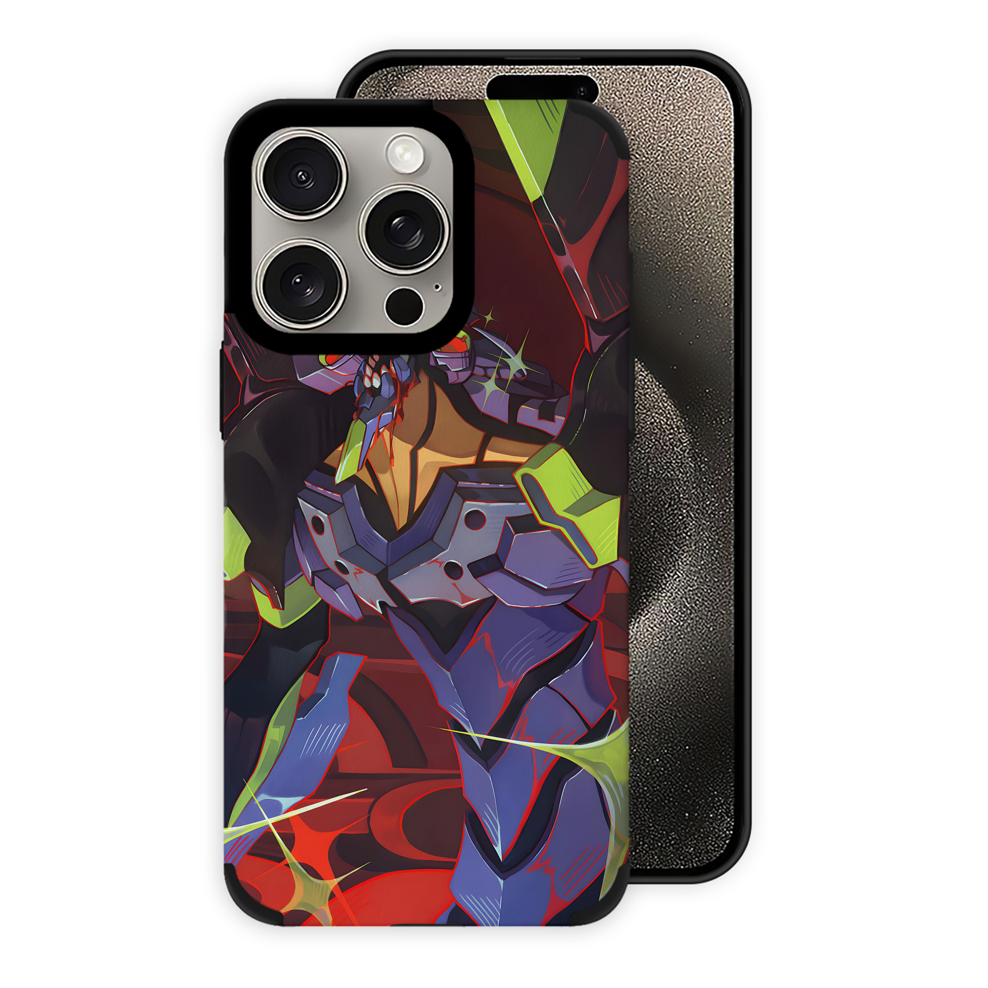 （画像用） EVA 新世紀エヴァンゲリオン 【iPhone15ProMax対応】 PUレザー スマホケース 耐衝撃＆黄変防止