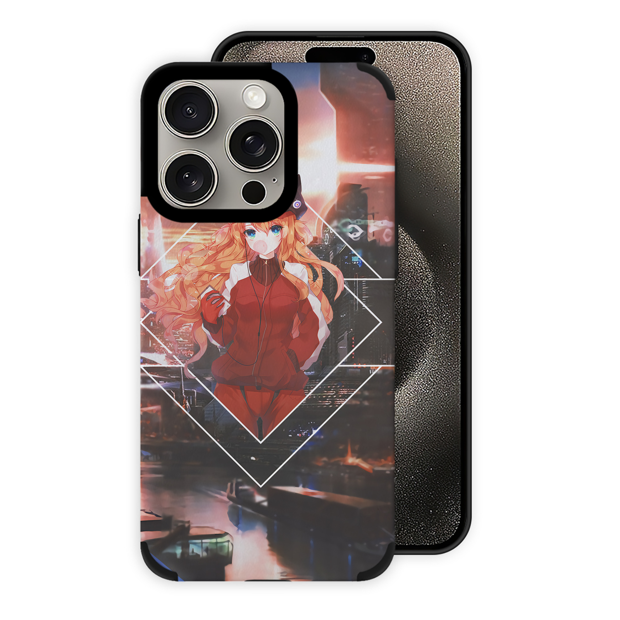 （画像用） EVA 新世紀エヴァンゲリオン 【iPhone15ProMax対応】 PUレザー スマホケース 耐衝撃＆黄変防止