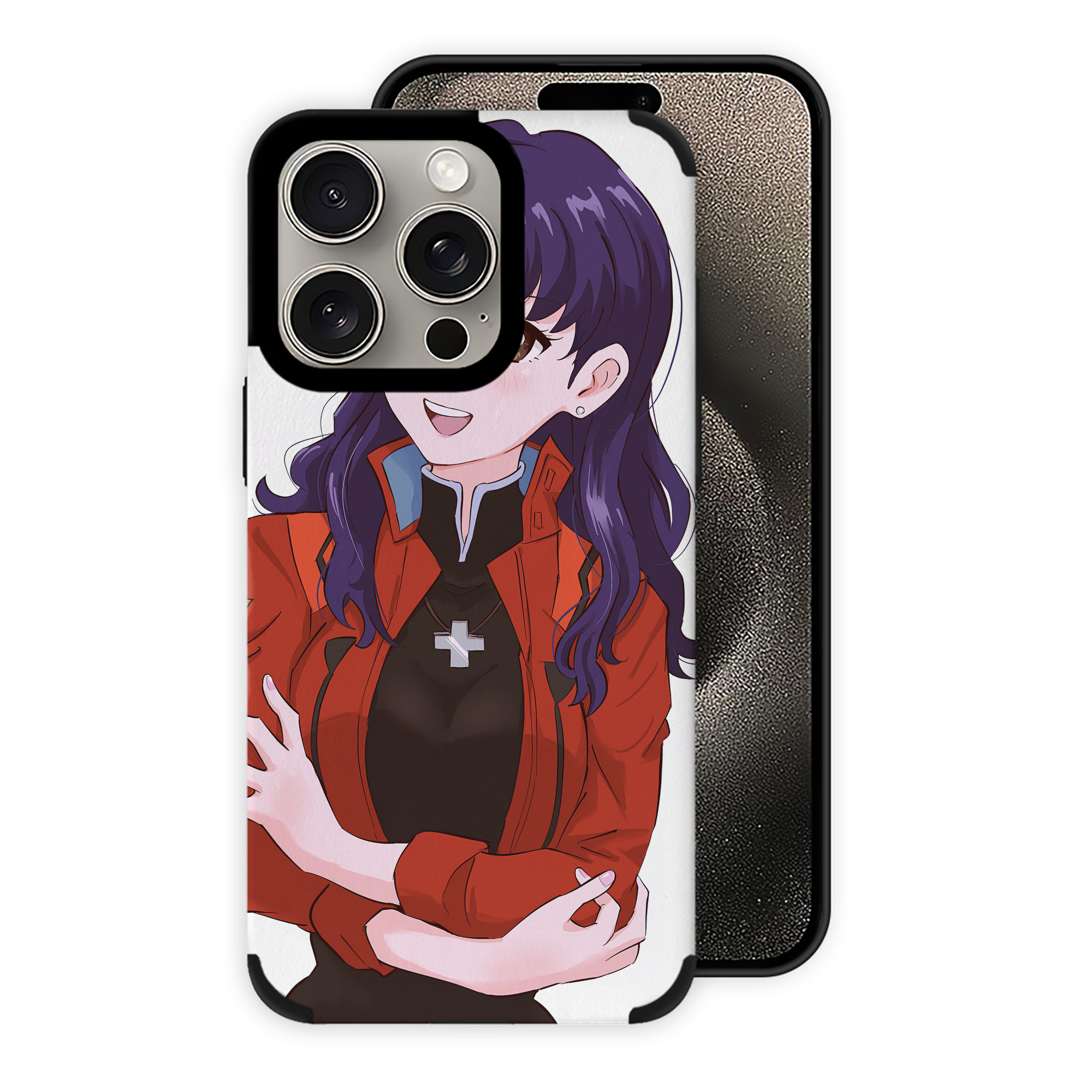 （画像用） EVA 新世紀エヴァンゲリオン 【iPhone15ProMax対応】 PUレザー スマホケース 耐衝撃＆黄変防止