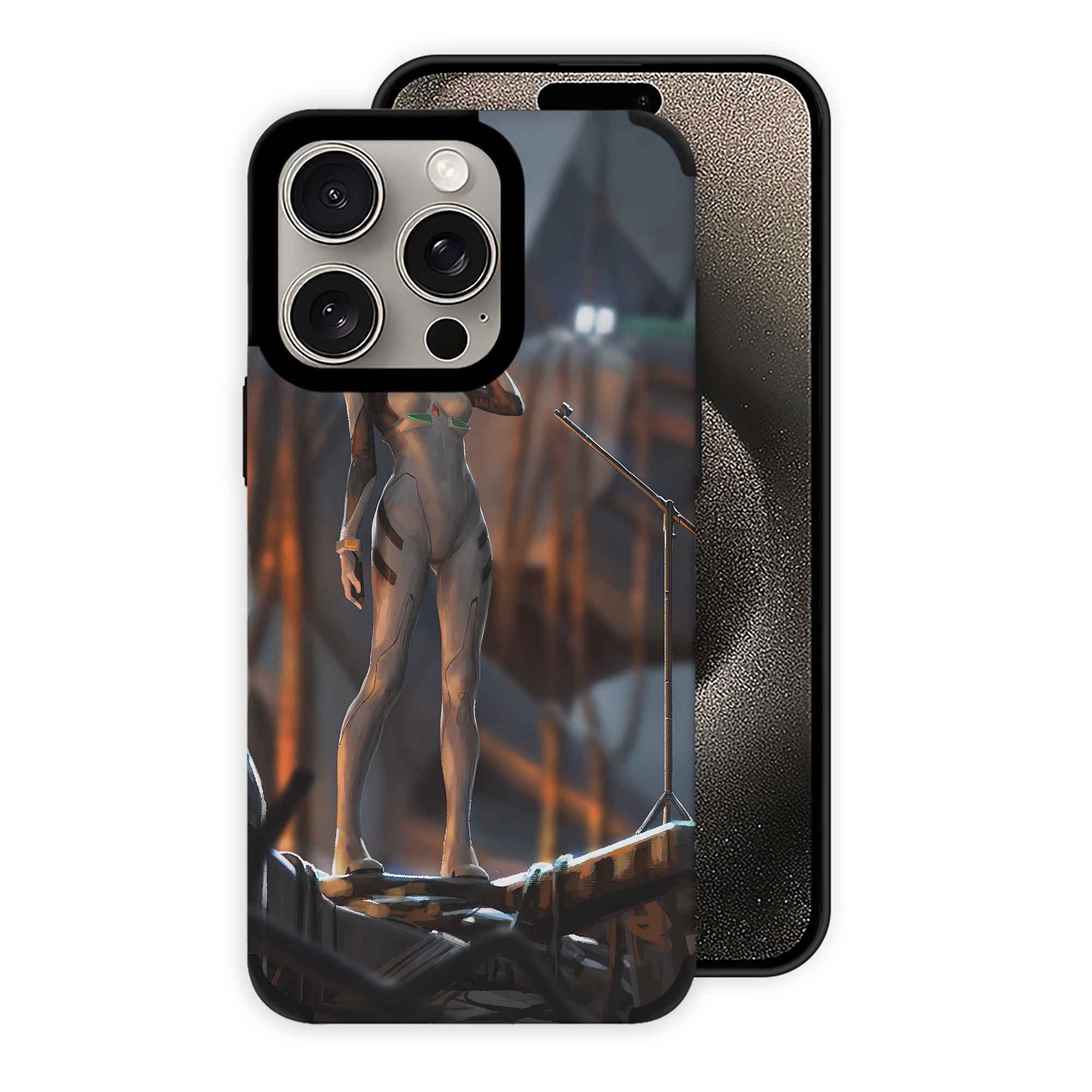 （画像用） EVA 新世紀エヴァンゲリオン 【iPhone15ProMax対応】 PUレザー スマホケース 耐衝撃＆黄変防止