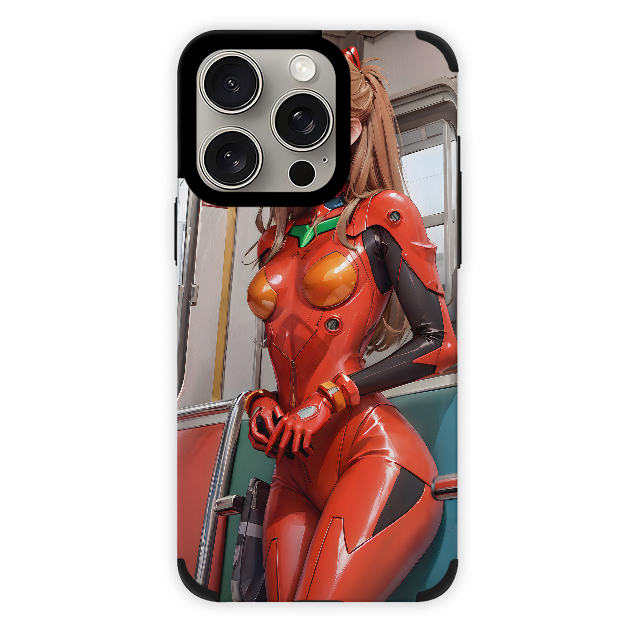 （画像用） EVA 新世紀エヴァンゲリオン 【iPhone15ProMax対応】 PUレザー スマホケース 耐衝撃＆黄変防止