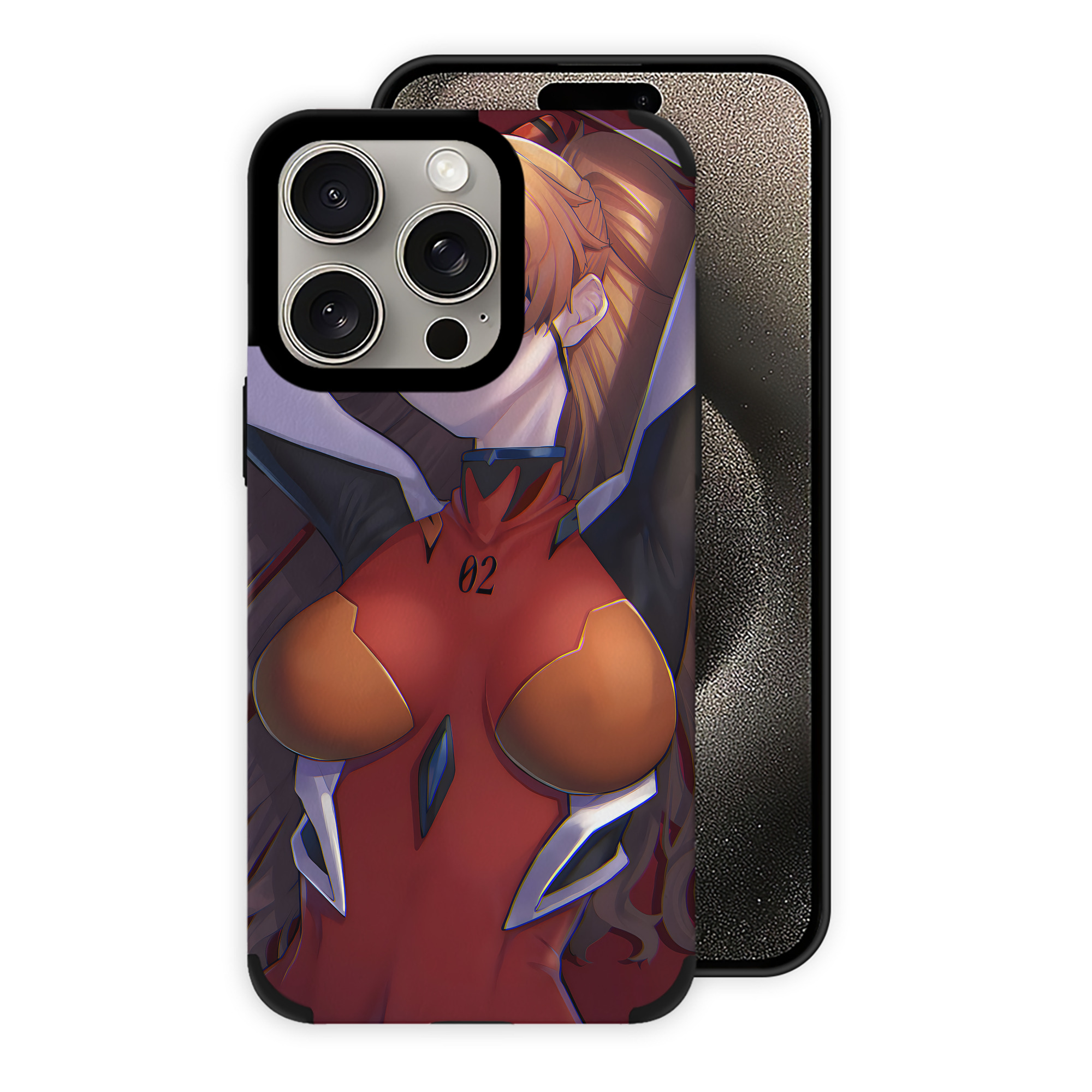 （画像用） EVA 新世紀エヴァンゲリオン 【iPhone15ProMax対応】 PUレザー スマホケース 耐衝撃＆黄変防止