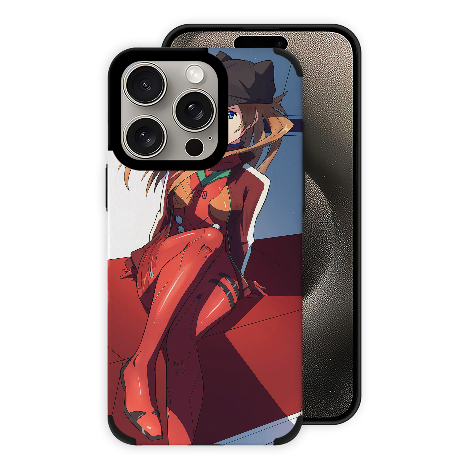 （画像用） EVA 新世紀エヴァンゲリオン 【iPhone15ProMax対応】 PUレザー スマホケース 耐衝撃＆黄変防止